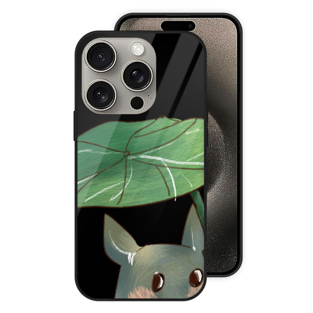 （画像用） となりのトトロ 草壁メイ 草壁サツキ My Neighbor Totoro Satsuki Kusakabe Mei Kusakabe 【iPhone15Pro対応】スマホケース 耐衝撃＆黄変防止 背面ガラス