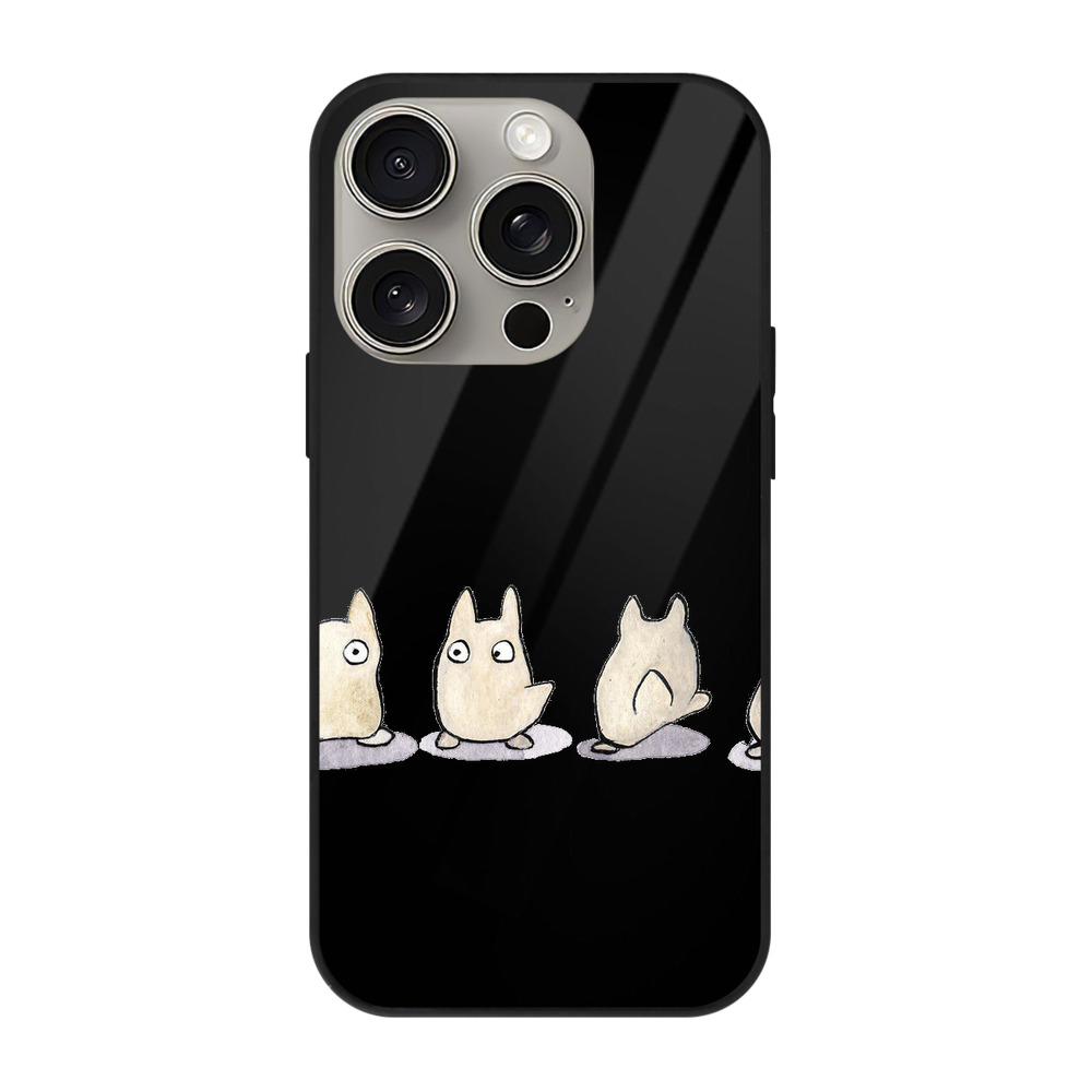 となりのトトロ 草壁メイ 草壁サツキ My Neighbor Totoro Satsuki Kusakabe Mei Kusakabe 【iPhone15Pro対応】スマホケース 耐衝撃＆黄変防止 背面ガラス