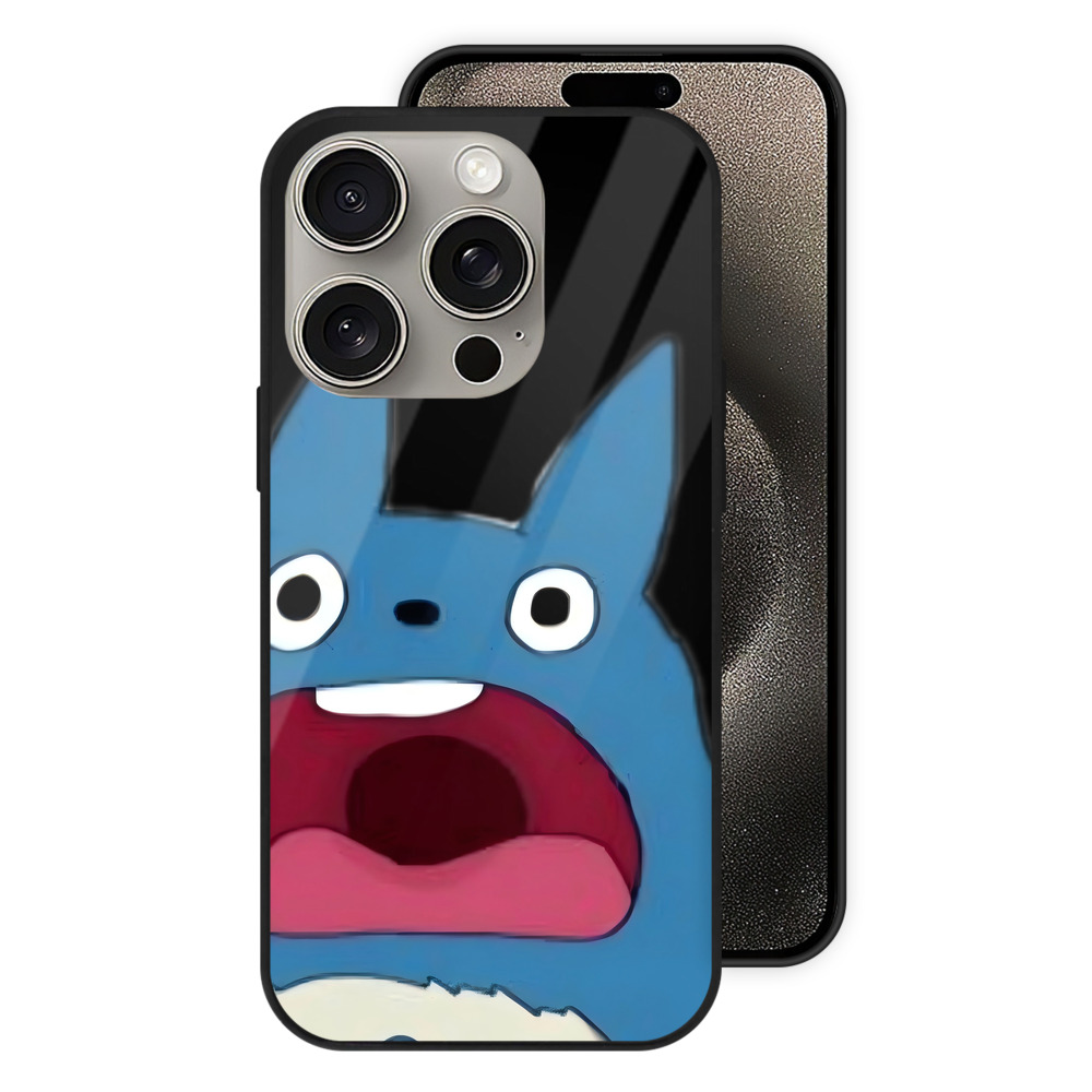 （画像用） となりのトトロ 草壁メイ 草壁サツキ My Neighbor Totoro Satsuki Kusakabe Mei Kusakabe 【iPhone15Pro対応】スマホケース 耐衝撃＆黄変防止 背面ガラス
