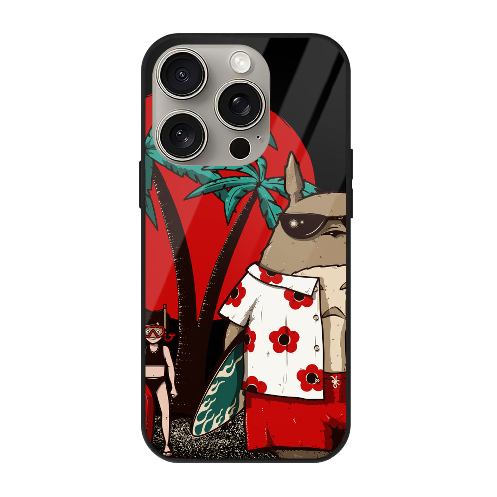となりのトトロ 草壁メイ 草壁サツキ My Neighbor Totoro Satsuki Kusakabe Mei Kusakabe 【iPhone15Pro対応】スマホケース 耐衝撃＆黄変防止 背面ガラス