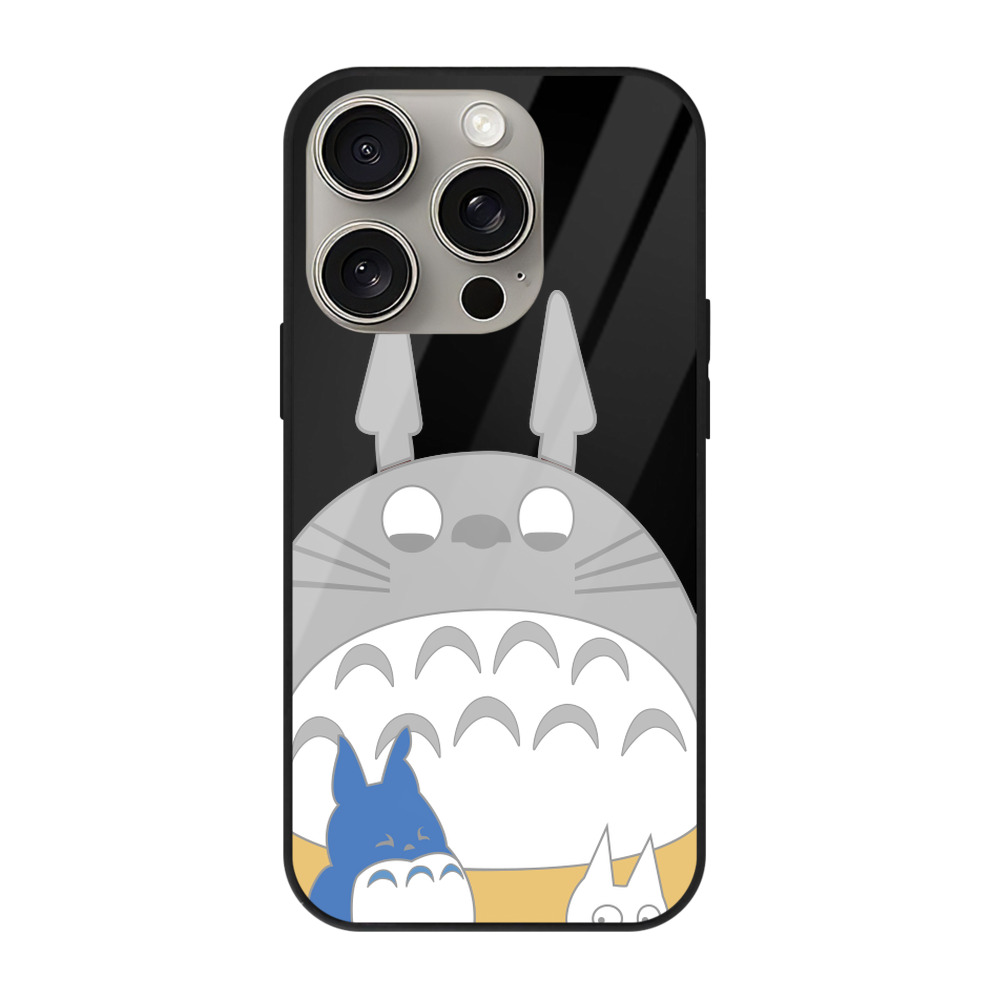 となりのトトロ 草壁メイ 草壁サツキ My Neighbor Totoro Satsuki Kusakabe Mei Kusakabe 【iPhone15Pro対応】スマホケース 耐衝撃＆黄変防止 背面ガラス