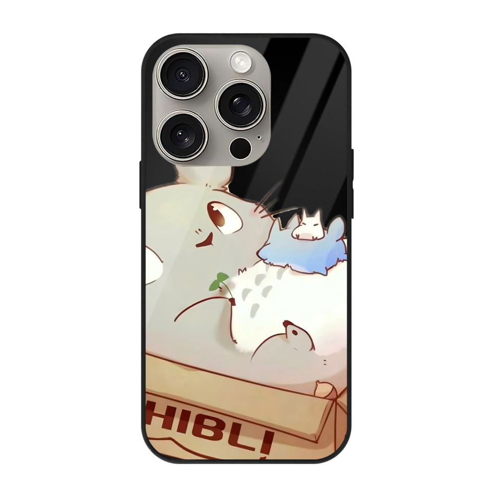となりのトトロ 草壁メイ 草壁サツキ My Neighbor Totoro Satsuki Kusakabe Mei Kusakabe 【iPhone15Pro対応】スマホケース 耐衝撃＆黄変防止 背面ガラス