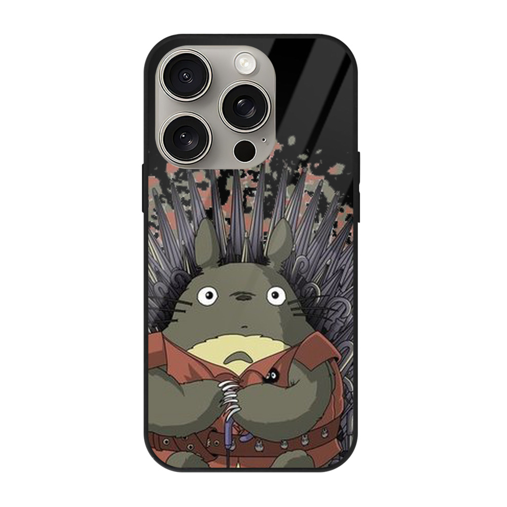 となりのトトロ 草壁メイ 草壁サツキ My Neighbor Totoro Satsuki Kusakabe Mei Kusakabe 【iPhone15Pro対応】スマホケース 耐衝撃＆黄変防止 背面ガラス