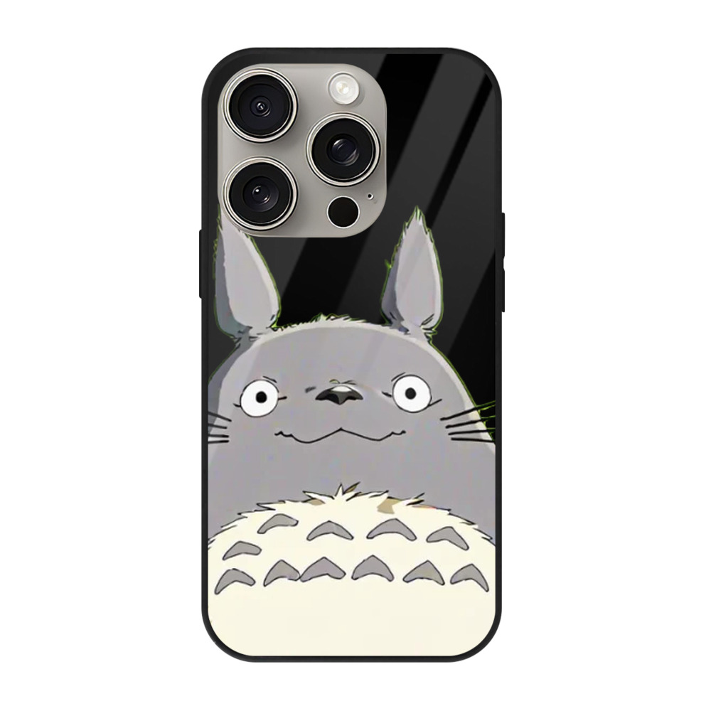 となりのトトロ 草壁メイ 草壁サツキ My Neighbor Totoro Satsuki Kusakabe Mei Kusakabe 【iPhone15Pro対応】スマホケース 耐衝撃＆黄変防止 背面ガラス