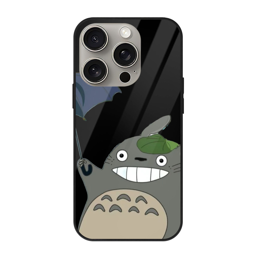となりのトトロ 草壁メイ 草壁サツキ My Neighbor Totoro Satsuki Kusakabe Mei Kusakabe 【iPhone15Pro対応】スマホケース 耐衝撃＆黄変防止 背面ガラス