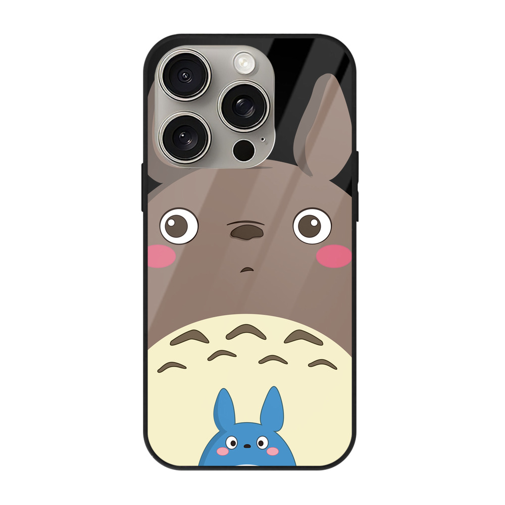となりのトトロ 草壁メイ 草壁サツキ My Neighbor Totoro Satsuki Kusakabe Mei Kusakabe 【iPhone15Pro対応】スマホケース 耐衝撃＆黄変防止 背面ガラス