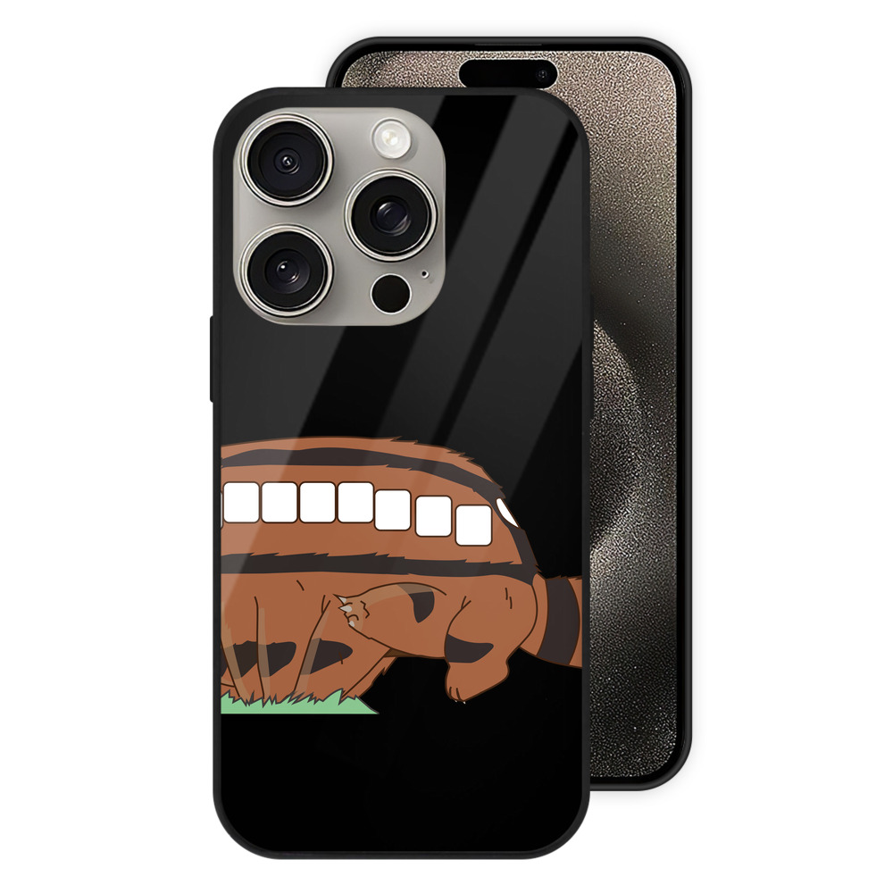 （画像用） となりのトトロ 草壁メイ 草壁サツキ My Neighbor Totoro Satsuki Kusakabe Mei Kusakabe 【iPhone15Pro対応】スマホケース 耐衝撃＆黄変防止 背面ガラス