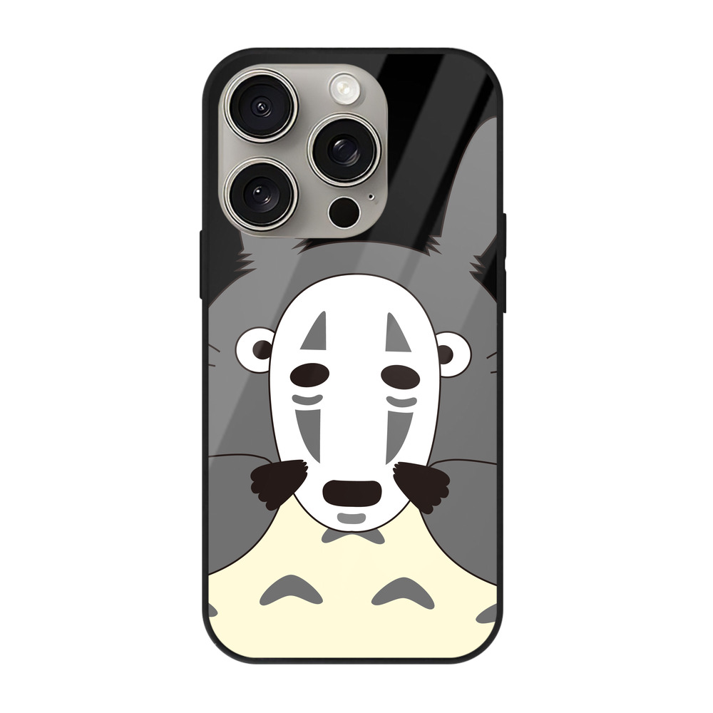 となりのトトロ 草壁メイ 草壁サツキ My Neighbor Totoro Satsuki Kusakabe Mei Kusakabe 【iPhone15Pro対応】スマホケース 耐衝撃＆黄変防止 背面ガラス