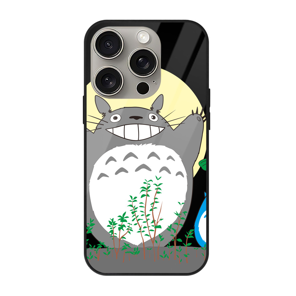 となりのトトロ 草壁メイ 草壁サツキ My Neighbor Totoro Satsuki Kusakabe Mei Kusakabe 【iPhone15Pro対応】スマホケース 耐衝撃＆黄変防止 背面ガラス