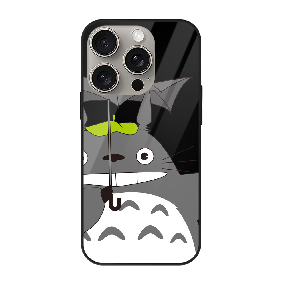 となりのトトロ 草壁メイ 草壁サツキ My Neighbor Totoro Satsuki Kusakabe Mei Kusakabe 【iPhone15Pro対応】スマホケース 耐衝撃＆黄変防止 背面ガラス