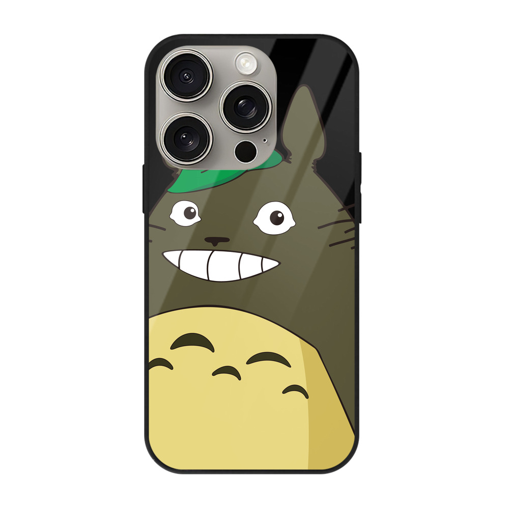 となりのトトロ 草壁メイ 草壁サツキ My Neighbor Totoro Satsuki Kusakabe Mei Kusakabe 【iPhone15Pro対応】スマホケース 耐衝撃＆黄変防止 背面ガラス
