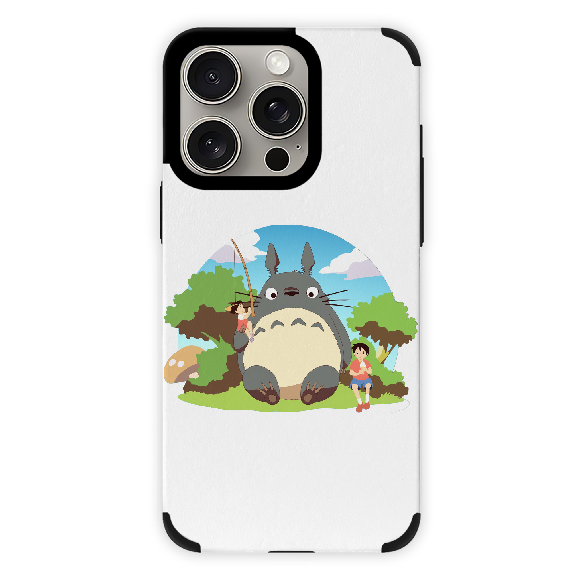 となりのトトロ 草壁メイ 草壁サツキ My Neighbor Totoro Satsuki Kusakabe Mei Kusakabe 【iPhone15ProMax対応】 PUレザー スマホケース 耐衝撃＆黄変防止