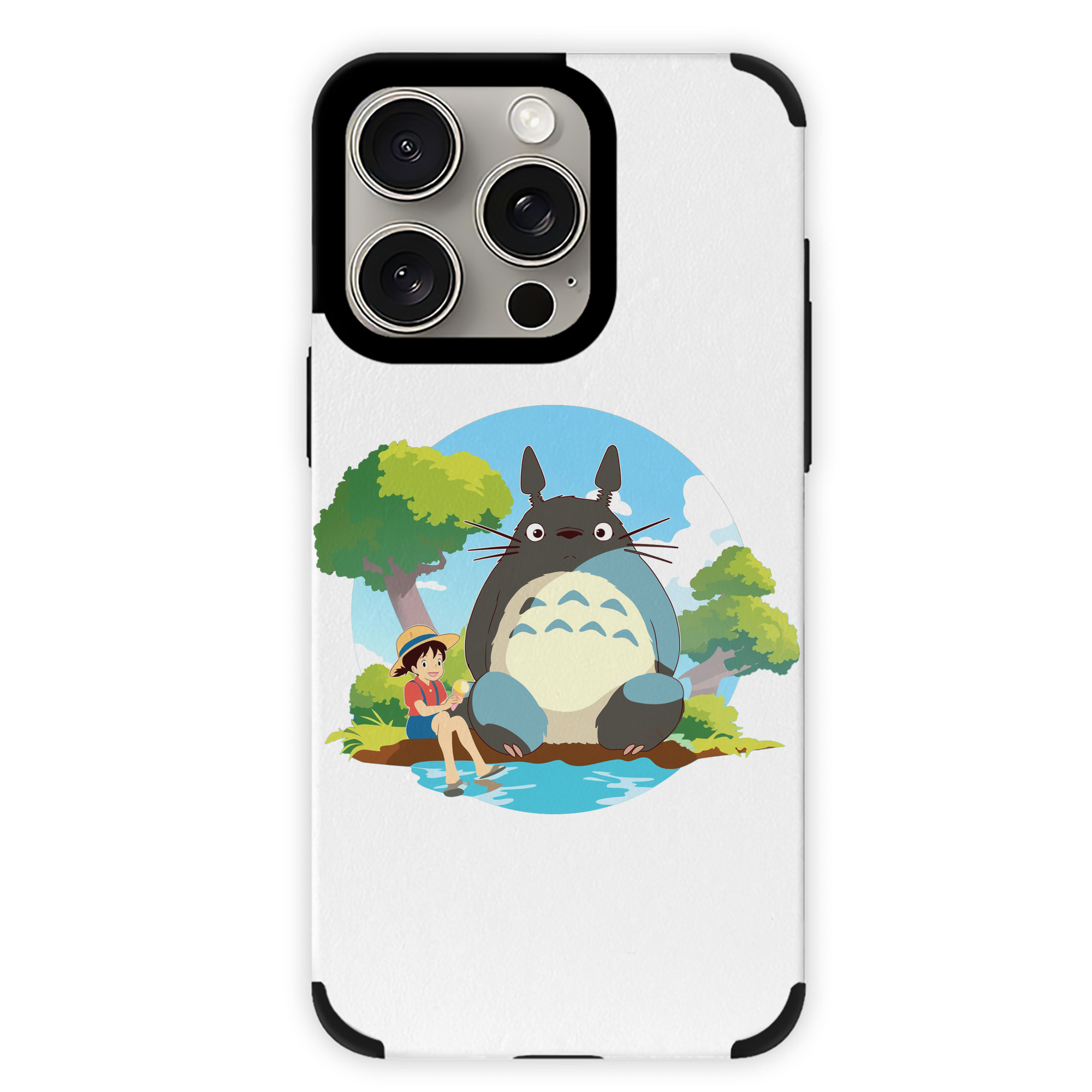 となりのトトロ 草壁メイ 草壁サツキ My Neighbor Totoro Satsuki Kusakabe Mei Kusakabe 【iPhone15ProMax対応】 PUレザー スマホケース 耐衝撃＆黄変防止