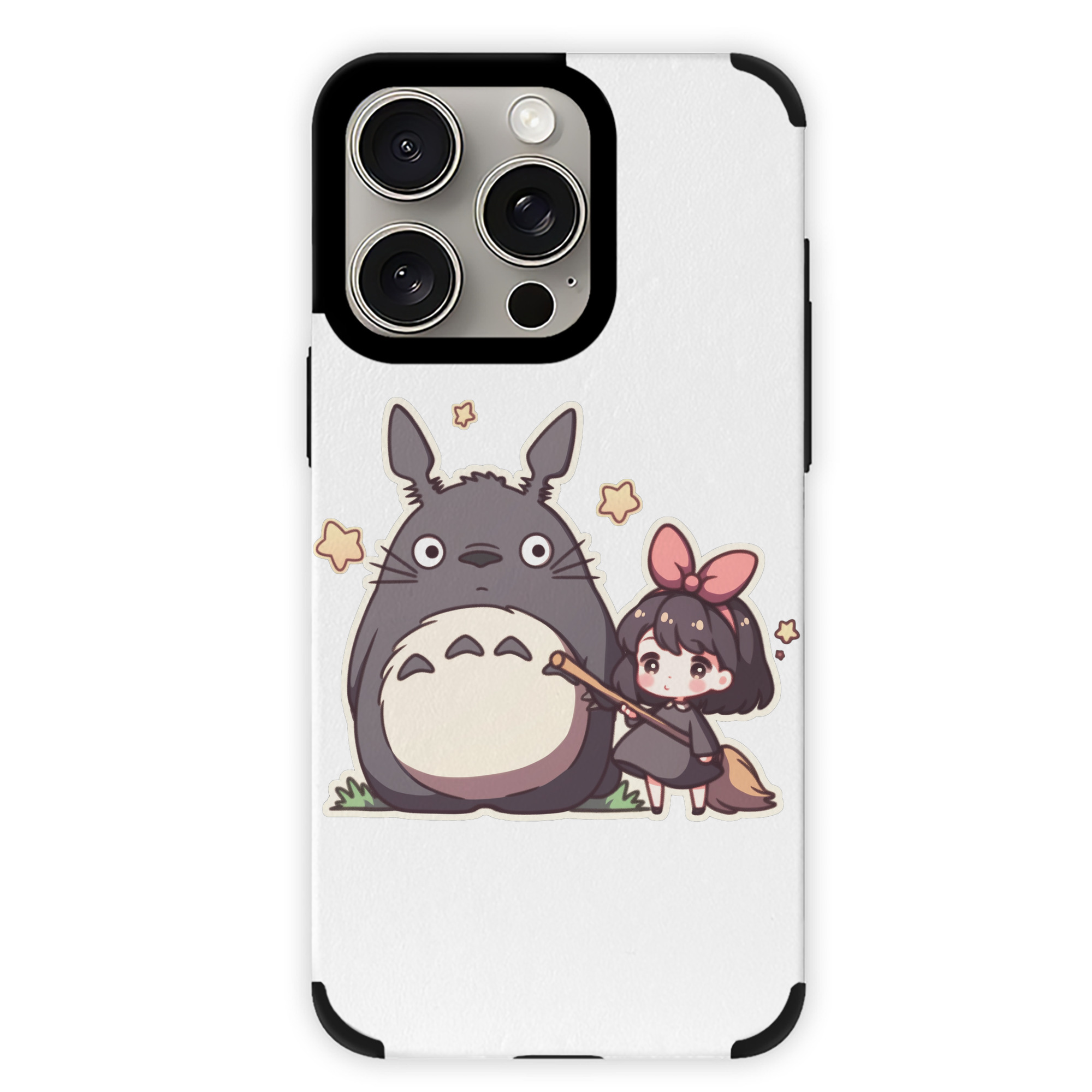 （画像用） となりのトトロ 草壁メイ 草壁サツキ My Neighbor Totoro Satsuki Kusakabe Mei Kusakabe 【iPhone15ProMax対応】 PUレザー スマホケース 耐衝撃＆黄変防止