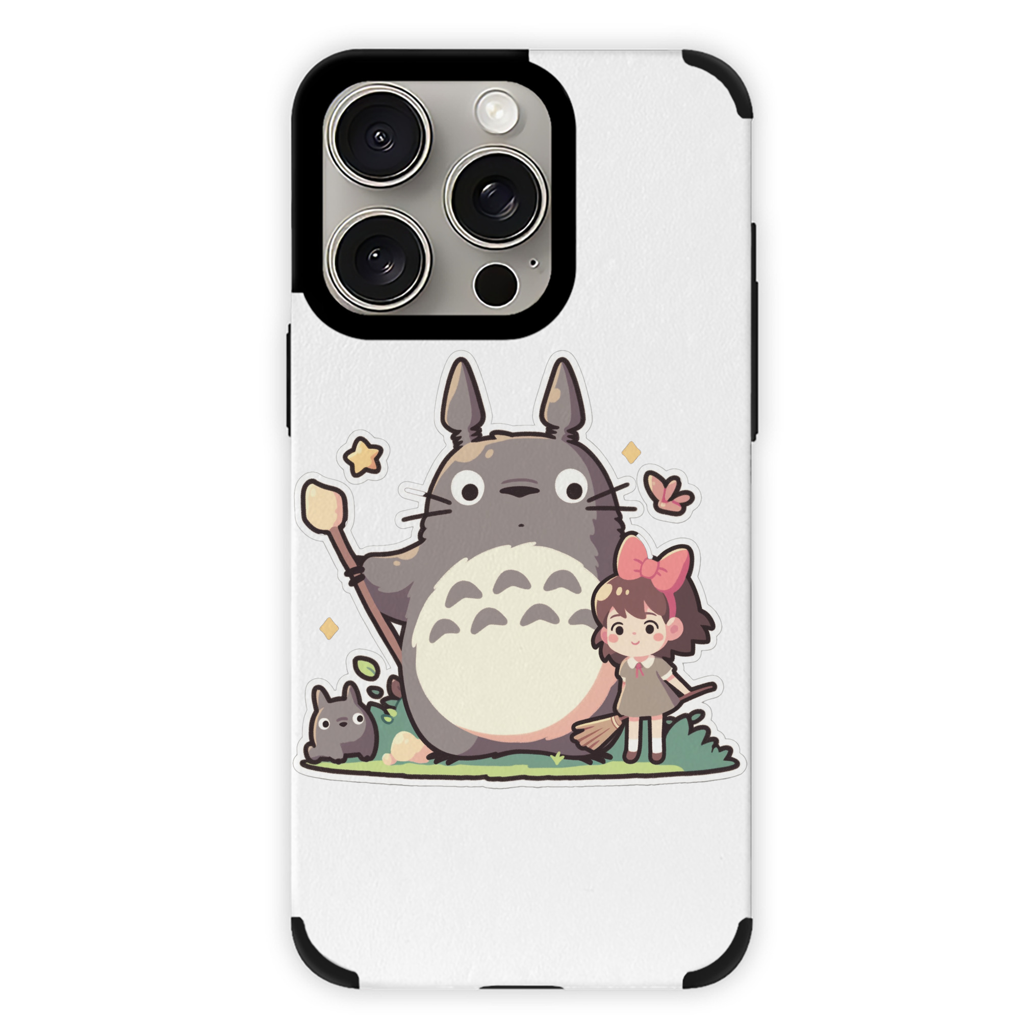 となりのトトロ 草壁メイ 草壁サツキ My Neighbor Totoro Satsuki Kusakabe Mei Kusakabe 【iPhone15ProMax対応】 PUレザー スマホケース 耐衝撃＆黄変防止
