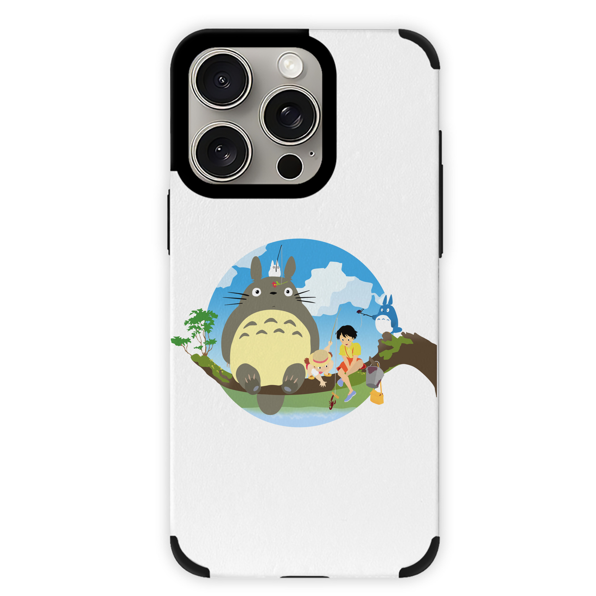 となりのトトロ 草壁メイ 草壁サツキ My Neighbor Totoro Satsuki Kusakabe Mei Kusakabe 【iPhone15ProMax対応】 PUレザー スマホケース 耐衝撃＆黄変防止