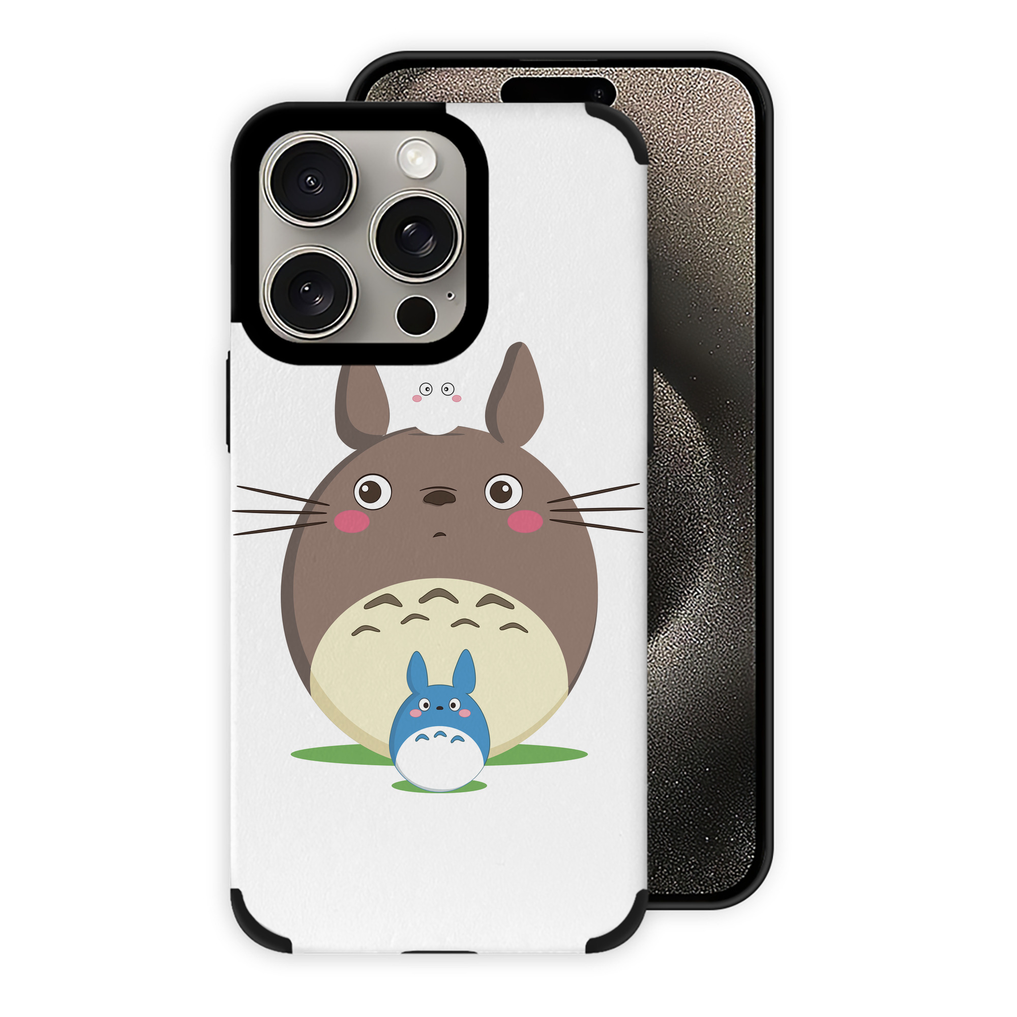 （画像用） となりのトトロ 草壁メイ 草壁サツキ My Neighbor Totoro Satsuki Kusakabe Mei Kusakabe 【iPhone15ProMax対応】 PUレザー スマホケース 耐衝撃＆黄変防止
