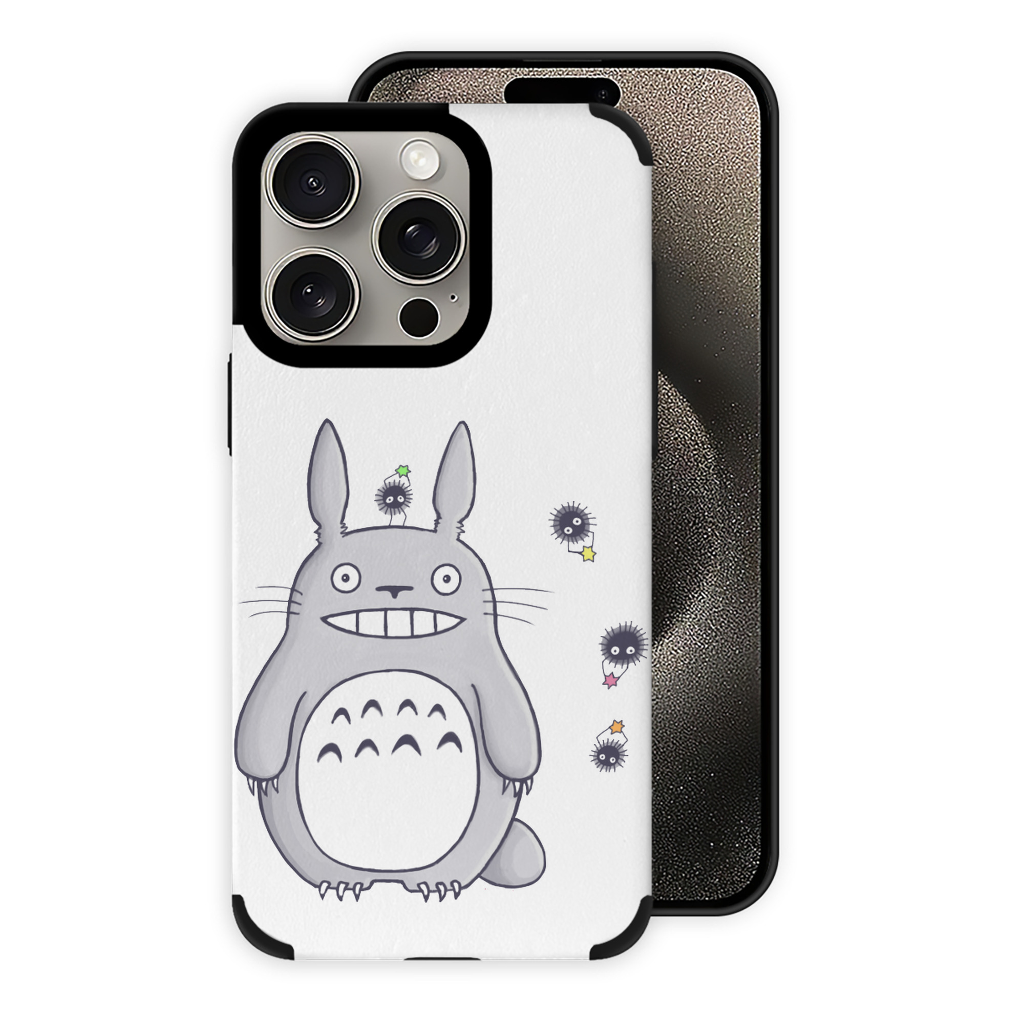 （画像用） となりのトトロ 草壁メイ 草壁サツキ My Neighbor Totoro Satsuki Kusakabe Mei Kusakabe 【iPhone15ProMax対応】 PUレザー スマホケース 耐衝撃＆黄変防止