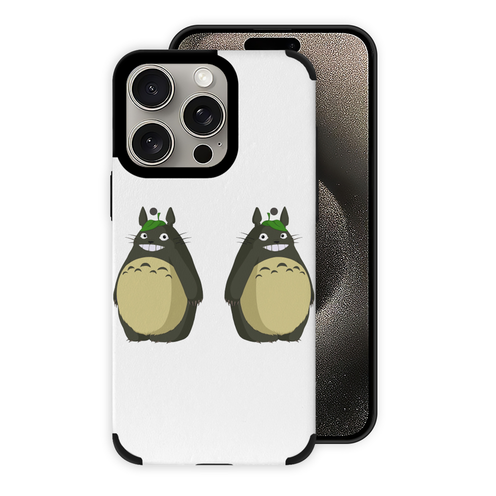 （画像用） となりのトトロ 草壁メイ 草壁サツキ My Neighbor Totoro Satsuki Kusakabe Mei Kusakabe 【iPhone15ProMax対応】 PUレザー スマホケース 耐衝撃＆黄変防止