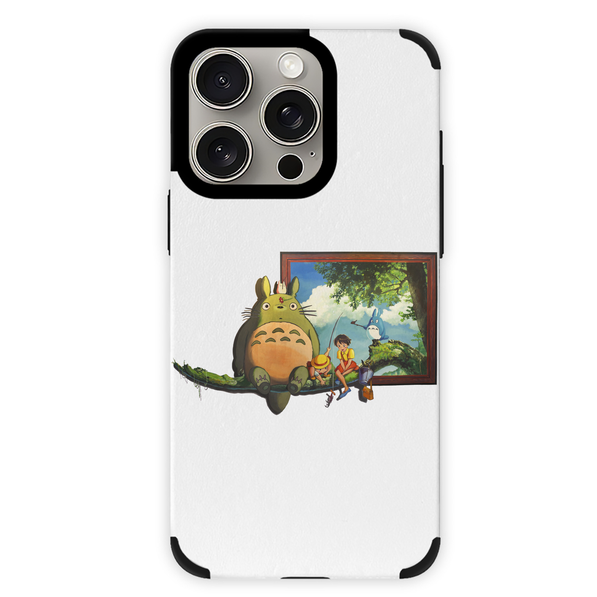 となりのトトロ 草壁メイ 草壁サツキ My Neighbor Totoro Satsuki Kusakabe Mei Kusakabe 【iPhone15ProMax対応】 PUレザー スマホケース 耐衝撃＆黄変防止