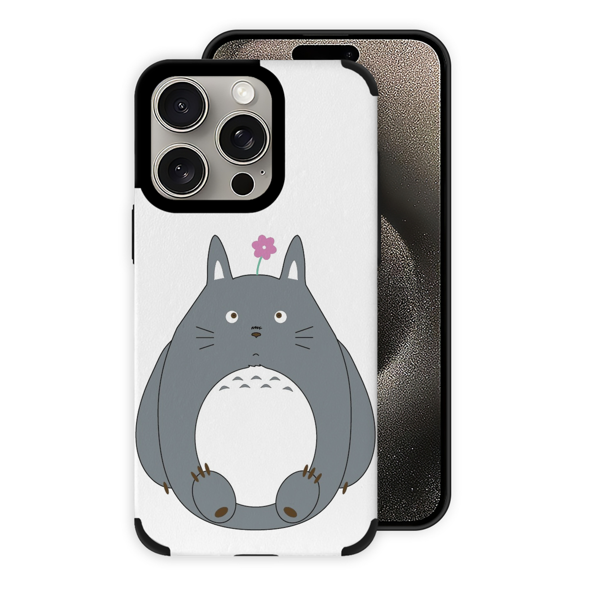 （画像用） となりのトトロ 草壁メイ 草壁サツキ My Neighbor Totoro Satsuki Kusakabe Mei Kusakabe 【iPhone15ProMax対応】 PUレザー スマホケース 耐衝撃＆黄変防止