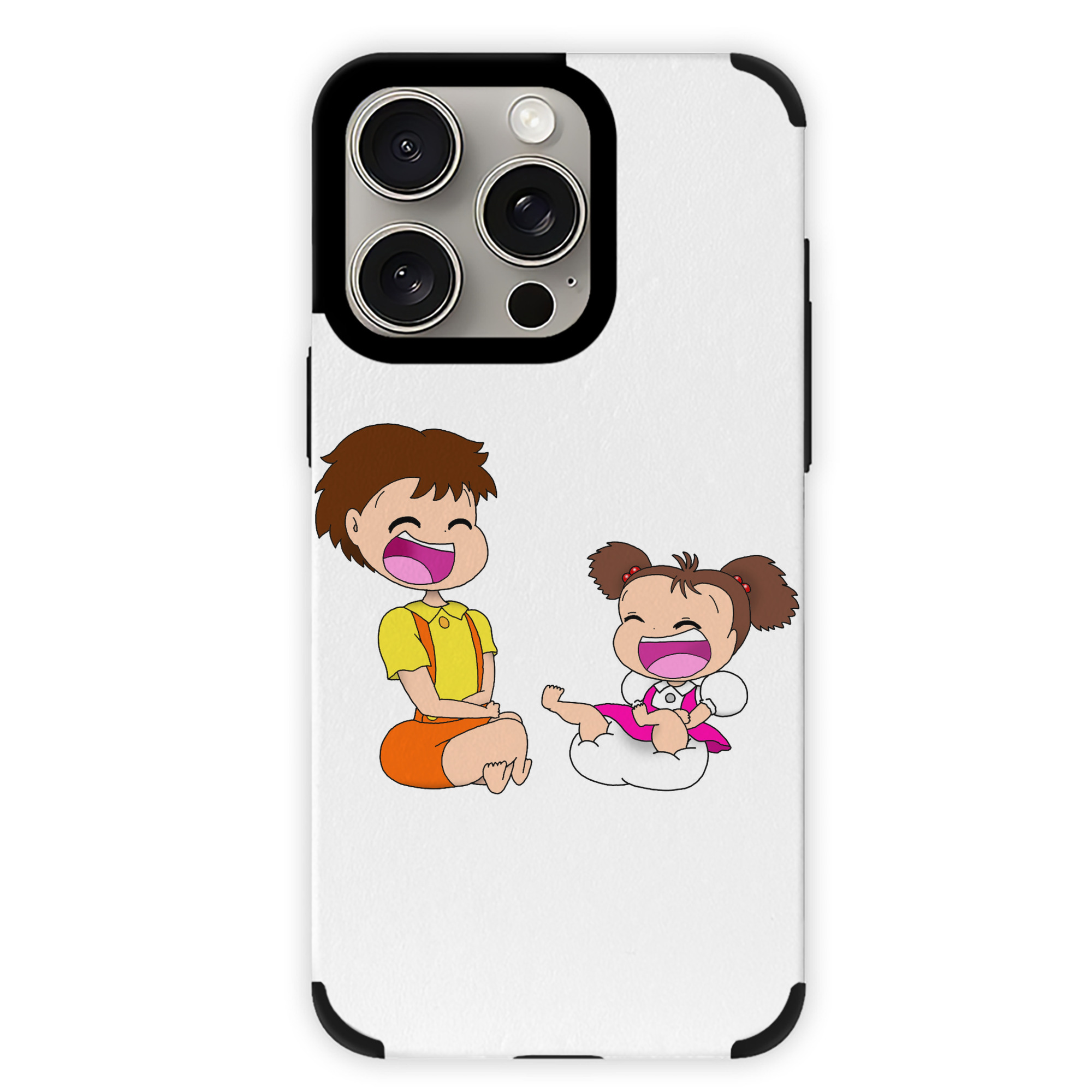となりのトトロ 草壁メイ 草壁サツキ My Neighbor Totoro Satsuki Kusakabe Mei Kusakabe 【iPhone15ProMax対応】 PUレザー スマホケース 耐衝撃＆黄変防止