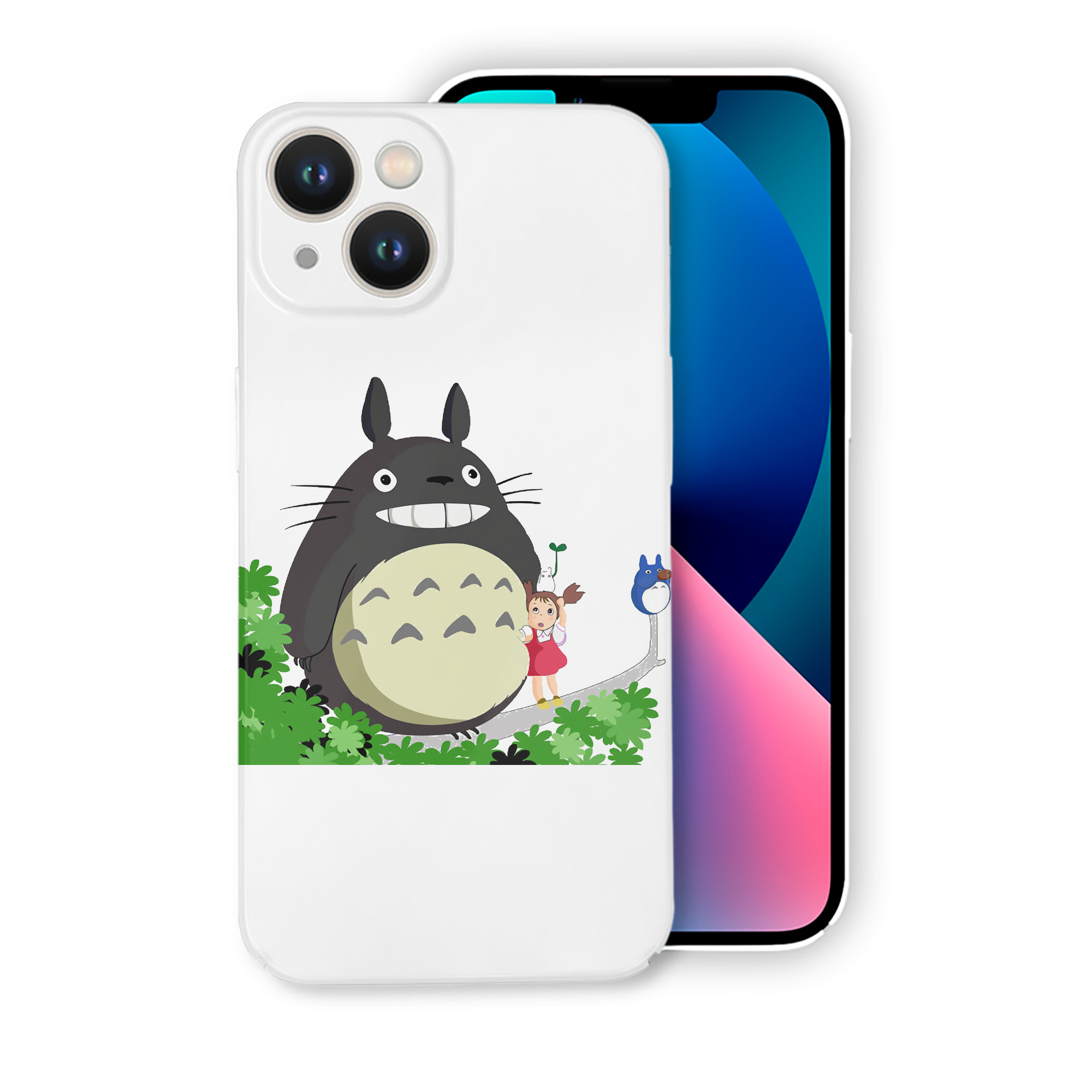 （画像用） となりのトトロ 草壁メイ 草壁サツキ My Neighbor Totoro Satsuki Kusakabe Mei Kusakabe 【iPhone 14シリーズ対応】ハードケース