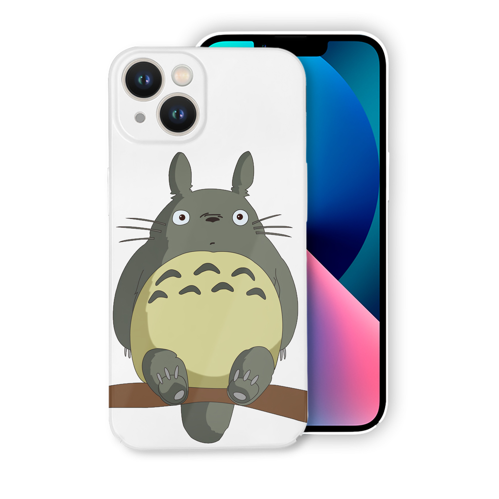（画像用） となりのトトロ 草壁メイ 草壁サツキ My Neighbor Totoro Satsuki Kusakabe Mei Kusakabe 【iPhone 14シリーズ対応】ハードケース