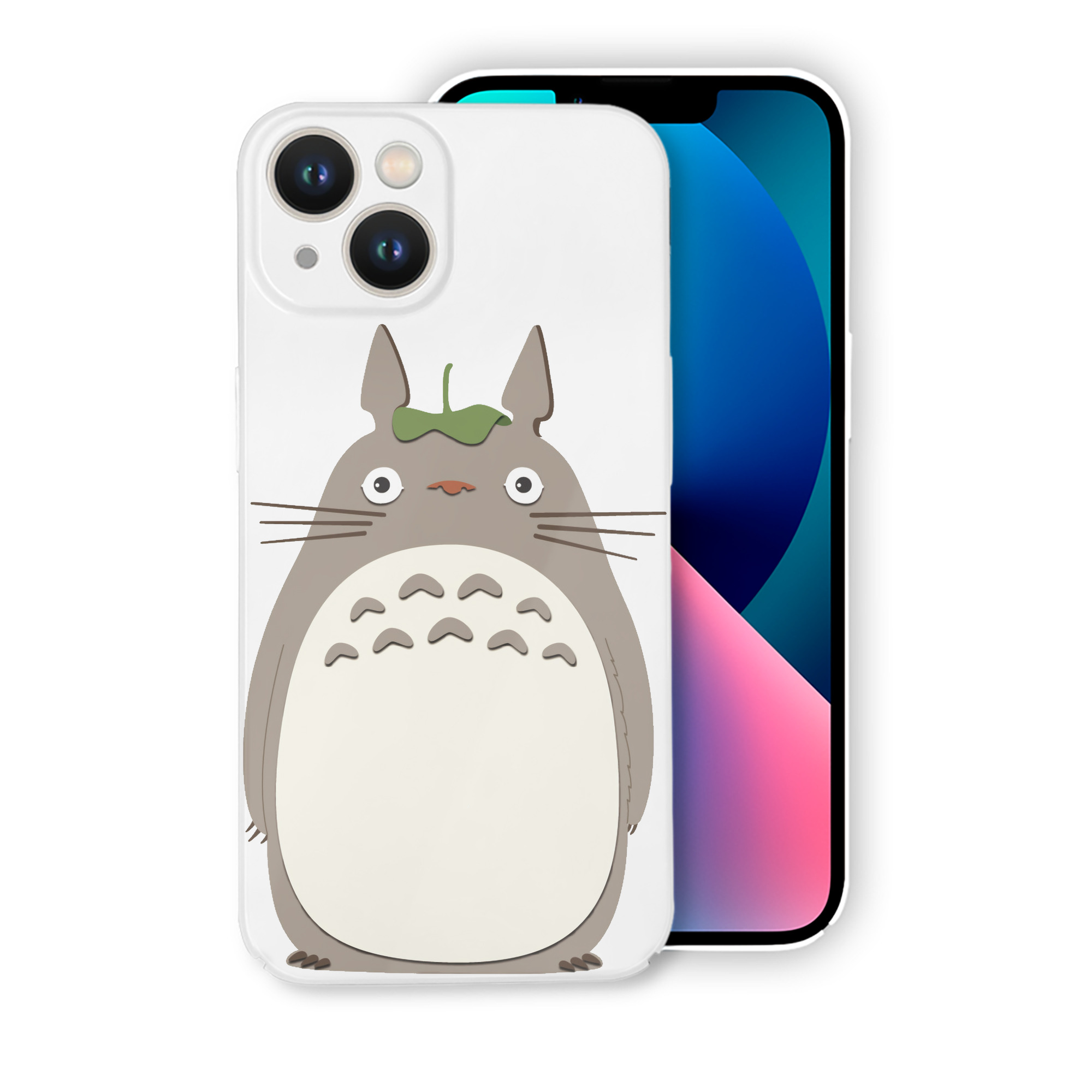 （画像用） となりのトトロ 草壁メイ 草壁サツキ My Neighbor Totoro Satsuki Kusakabe Mei Kusakabe 【iPhone 14シリーズ対応】ハードケース
