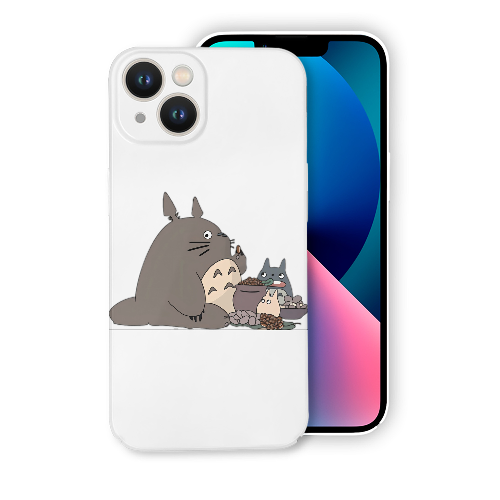 （画像用） となりのトトロ 草壁メイ 草壁サツキ My Neighbor Totoro Satsuki Kusakabe Mei Kusakabe 【iPhone 14シリーズ対応】ハードケース
