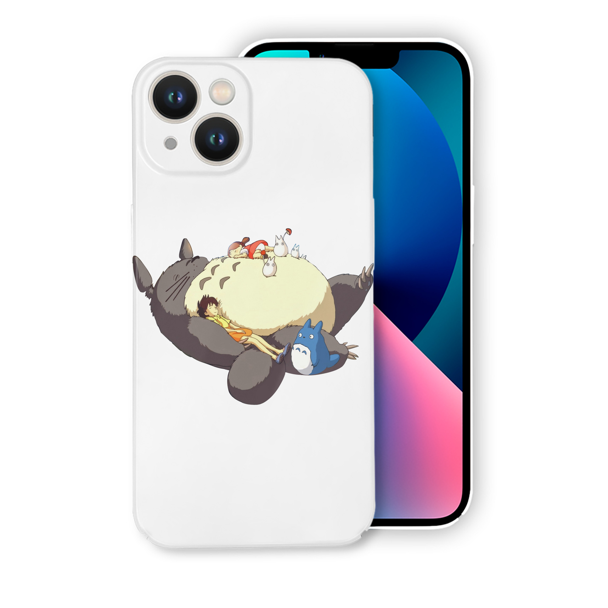 （画像用） となりのトトロ 草壁メイ 草壁サツキ My Neighbor Totoro Satsuki Kusakabe Mei Kusakabe 【iPhone 14シリーズ対応】ハードケース