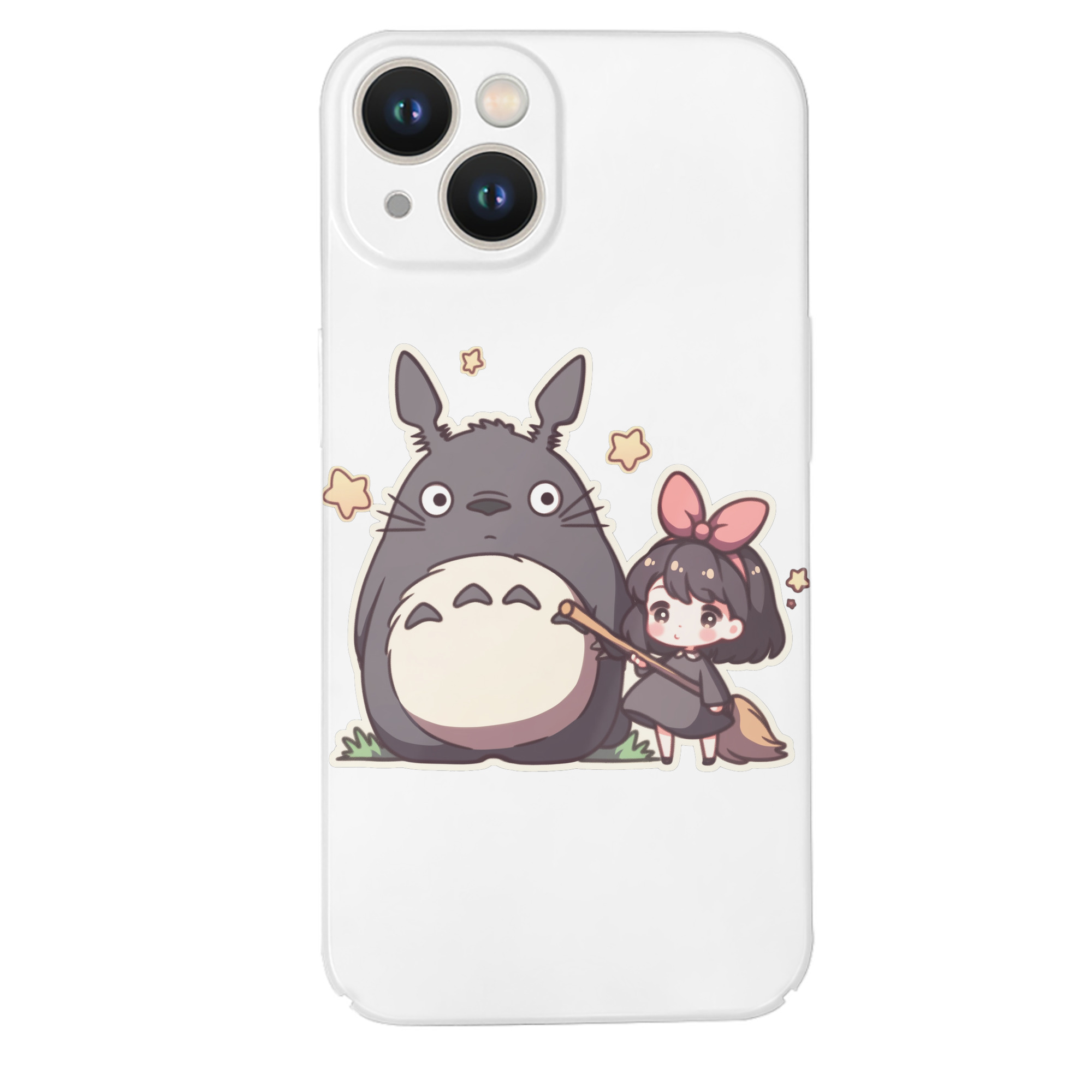 （画像用） となりのトトロ 草壁メイ 草壁サツキ My Neighbor Totoro Satsuki Kusakabe Mei Kusakabe 【iPhone 14シリーズ対応】ハードケース