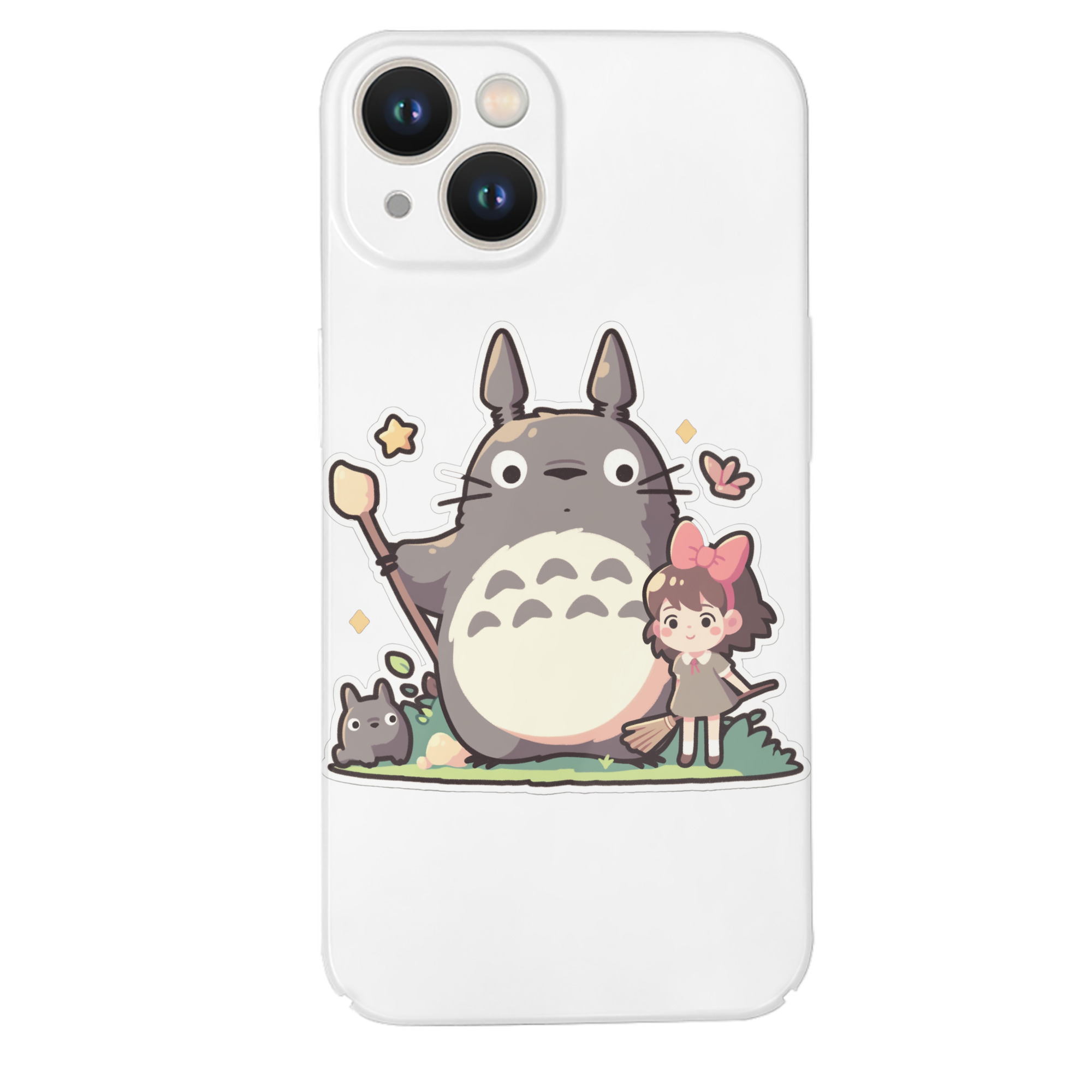 （画像用） となりのトトロ 草壁メイ 草壁サツキ My Neighbor Totoro Satsuki Kusakabe Mei Kusakabe 【iPhone 14シリーズ対応】ハードケース