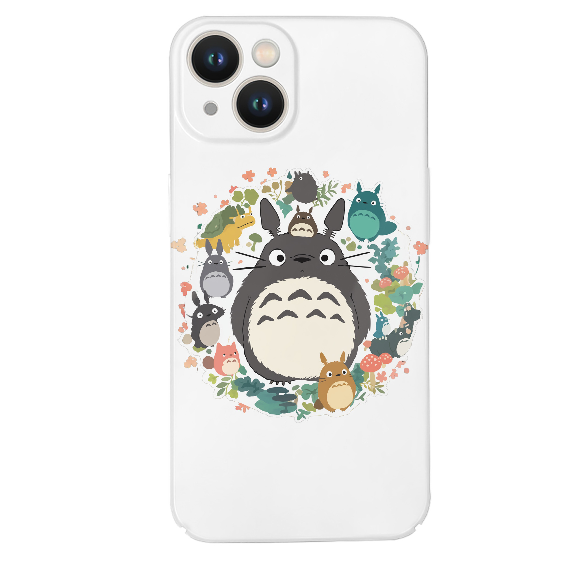 （画像用） となりのトトロ 草壁メイ 草壁サツキ My Neighbor Totoro Satsuki Kusakabe Mei Kusakabe 【iPhone 14シリーズ対応】ハードケース