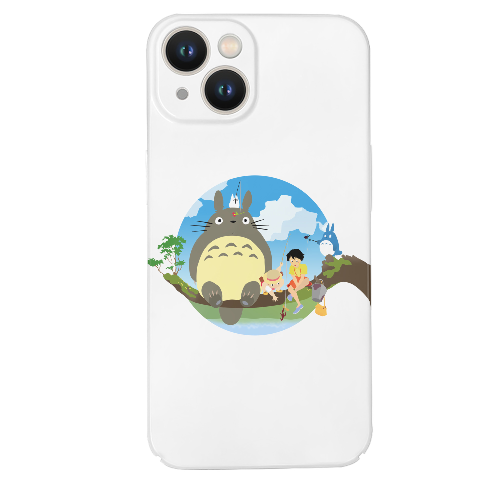 （画像用） となりのトトロ 草壁メイ 草壁サツキ My Neighbor Totoro Satsuki Kusakabe Mei Kusakabe 【iPhone 14シリーズ対応】ハードケース