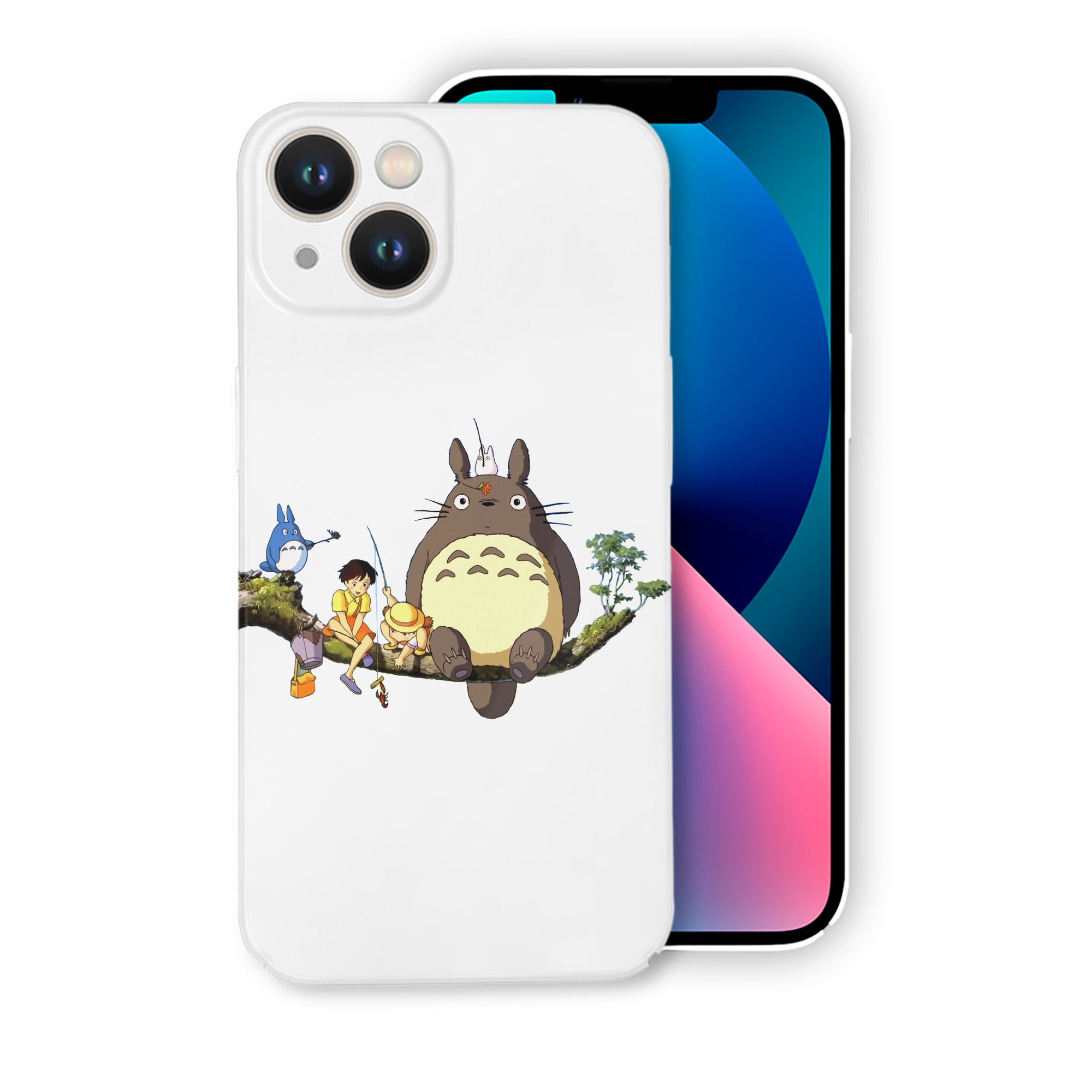 （画像用） となりのトトロ 草壁メイ 草壁サツキ My Neighbor Totoro Satsuki Kusakabe Mei Kusakabe 【iPhone 14シリーズ対応】ハードケース