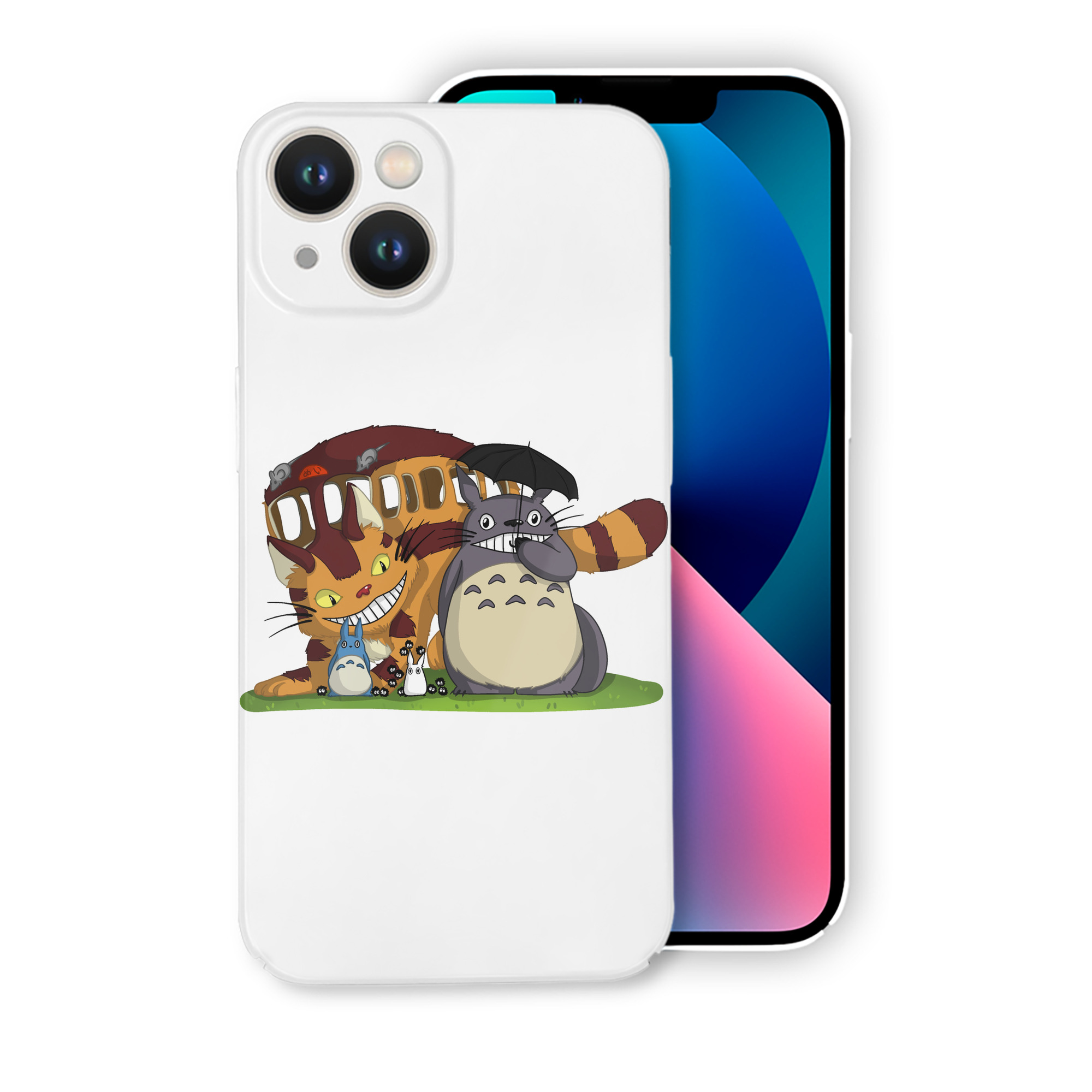 （画像用） となりのトトロ 草壁メイ 草壁サツキ My Neighbor Totoro Satsuki Kusakabe Mei Kusakabe 【iPhone 14シリーズ対応】ハードケース