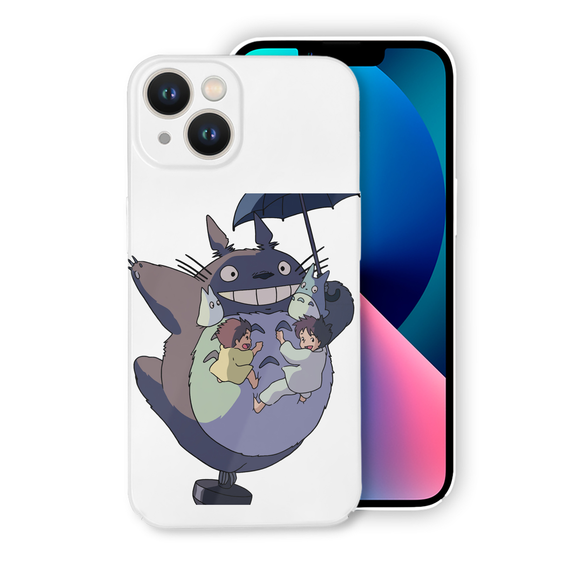 （画像用） となりのトトロ 草壁メイ 草壁サツキ My Neighbor Totoro Satsuki Kusakabe Mei Kusakabe 【iPhone 14シリーズ対応】ハードケース