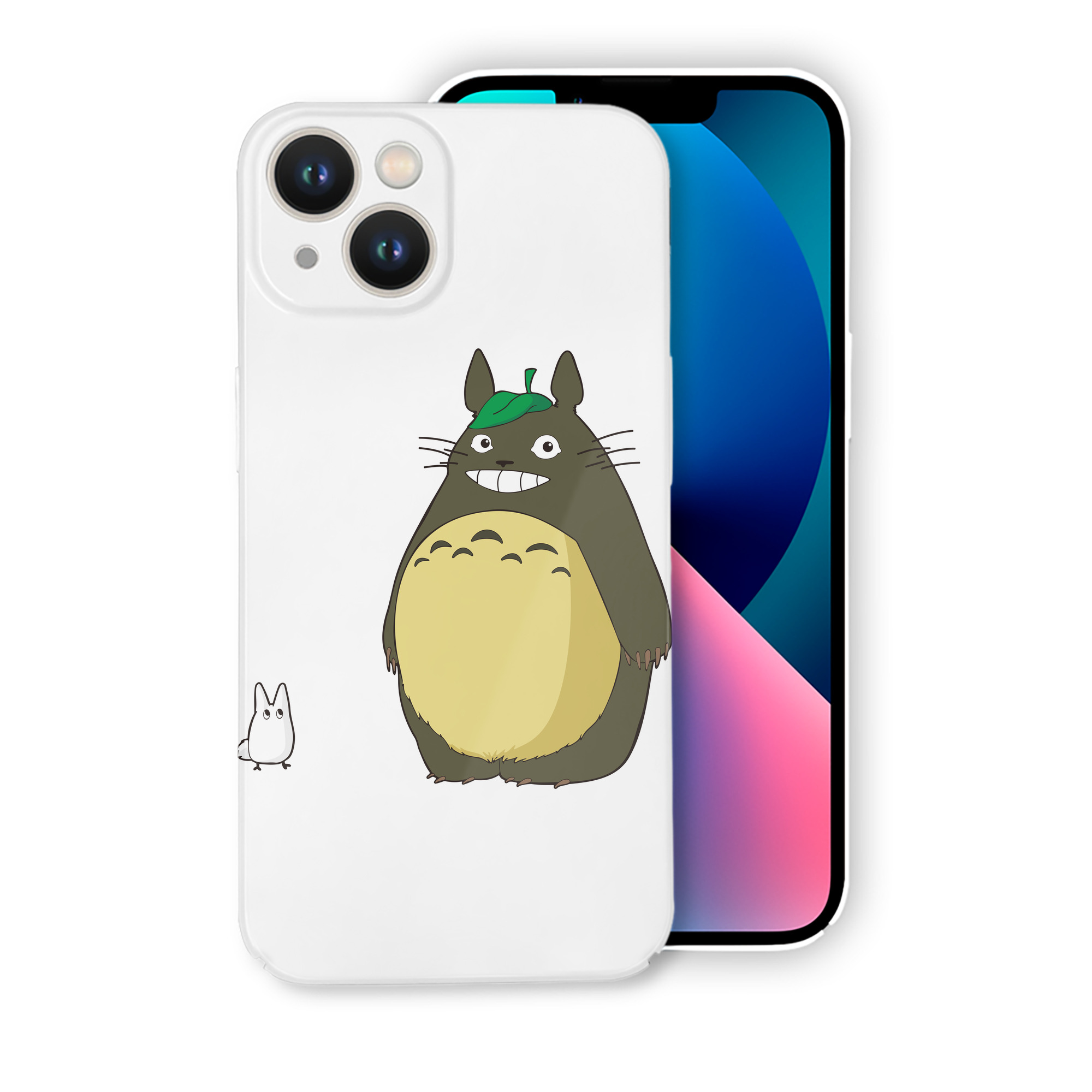 （画像用） となりのトトロ 草壁メイ 草壁サツキ My Neighbor Totoro Satsuki Kusakabe Mei Kusakabe 【iPhone 14シリーズ対応】ハードケース