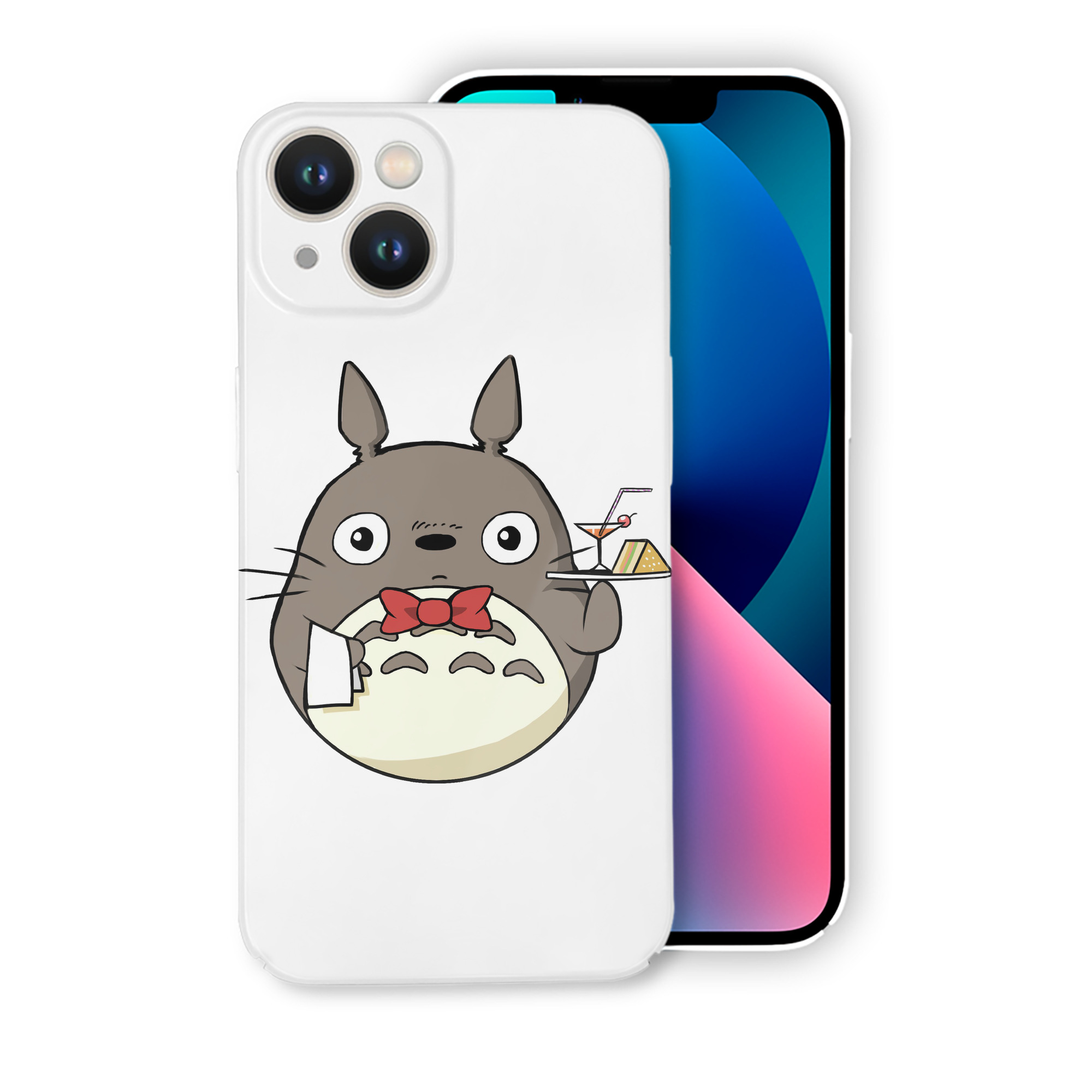 （画像用） となりのトトロ 草壁メイ 草壁サツキ My Neighbor Totoro Satsuki Kusakabe Mei Kusakabe 【iPhone 14シリーズ対応】ハードケース