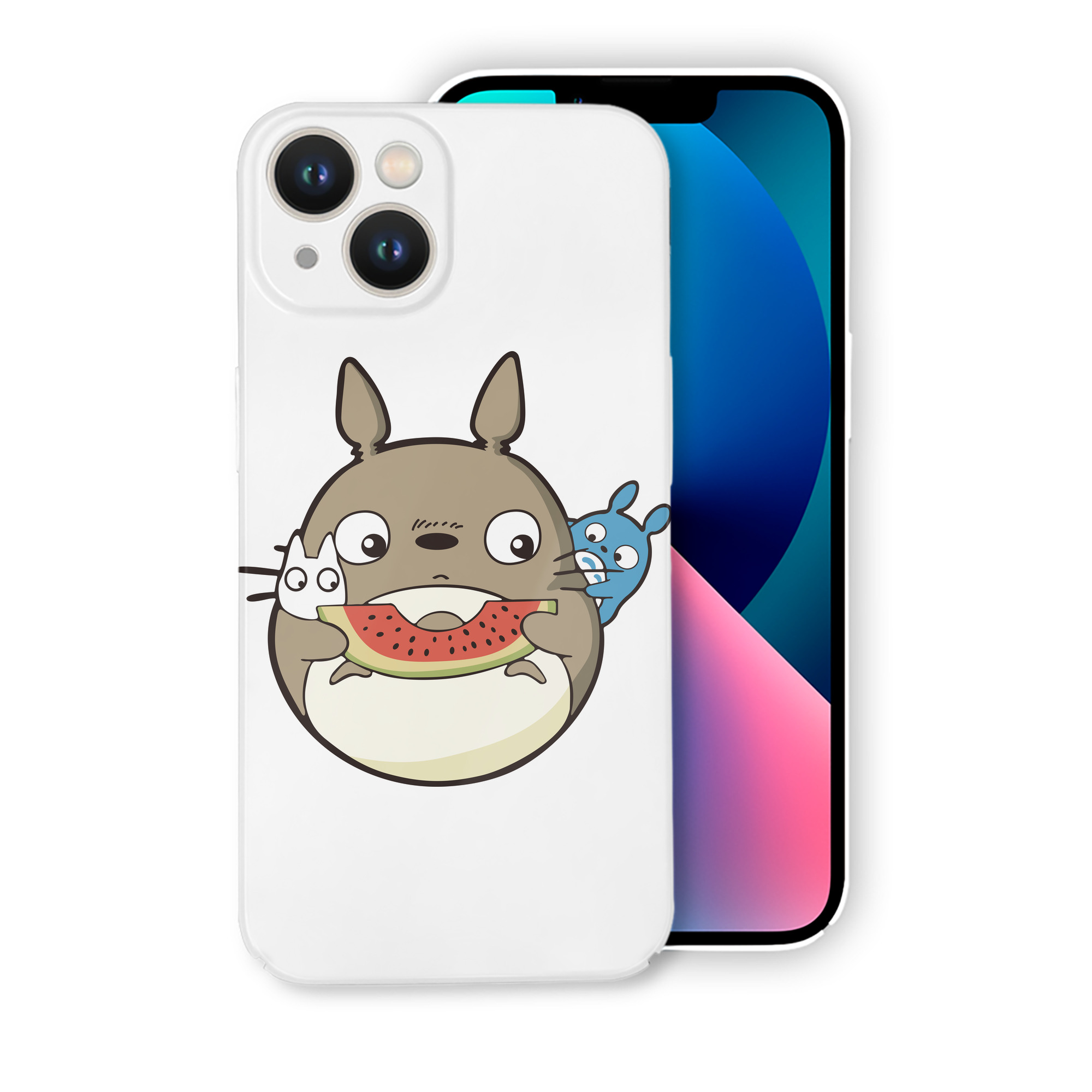 （画像用） となりのトトロ 草壁メイ 草壁サツキ My Neighbor Totoro Satsuki Kusakabe Mei Kusakabe 【iPhone 14シリーズ対応】ハードケース