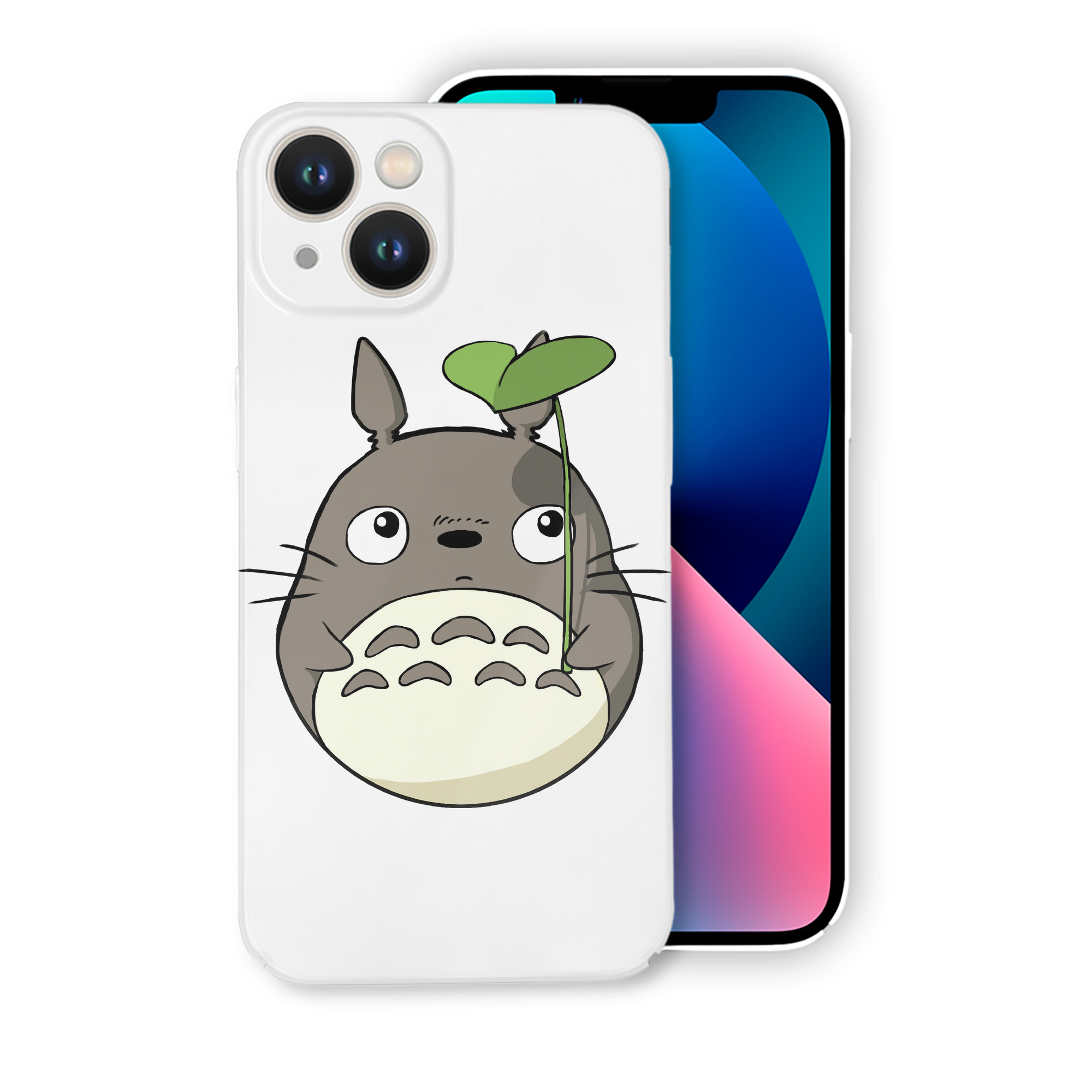 （画像用） となりのトトロ 草壁メイ 草壁サツキ My Neighbor Totoro Satsuki Kusakabe Mei Kusakabe 【iPhone 14シリーズ対応】ハードケース