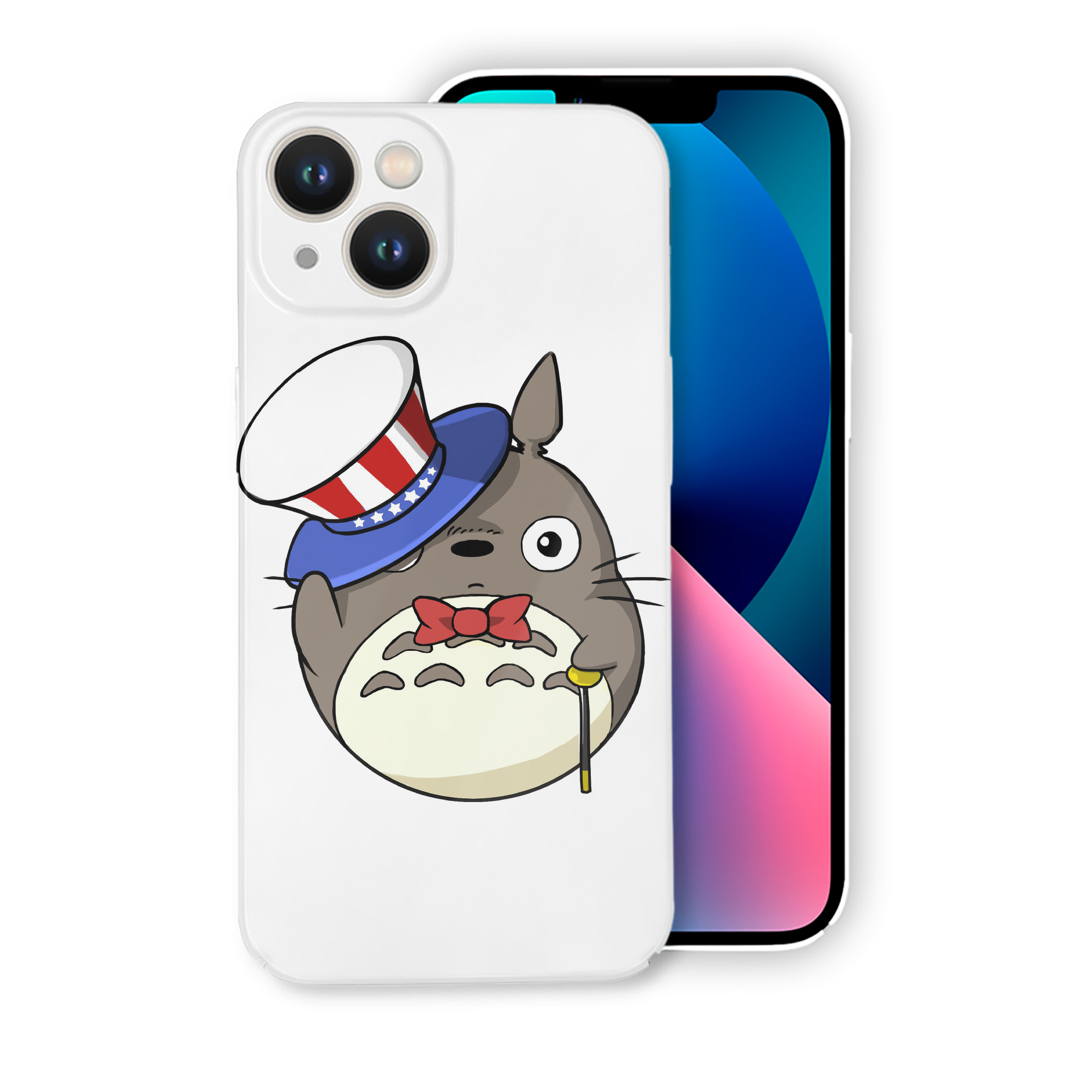 （画像用） となりのトトロ 草壁メイ 草壁サツキ My Neighbor Totoro Satsuki Kusakabe Mei Kusakabe 【iPhone 14シリーズ対応】ハードケース