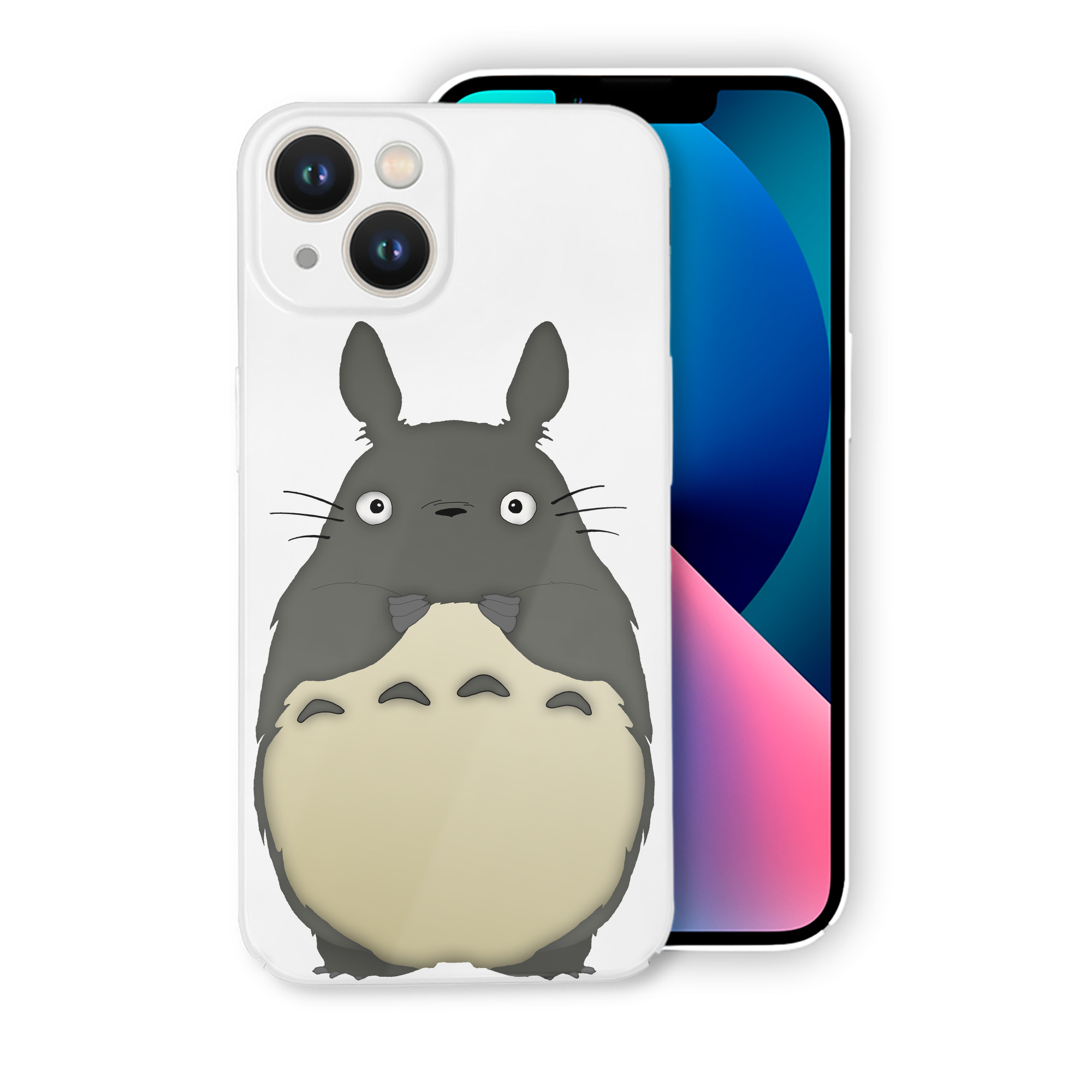 （画像用） となりのトトロ 草壁メイ 草壁サツキ My Neighbor Totoro Satsuki Kusakabe Mei Kusakabe 【iPhone 14シリーズ対応】ハードケース