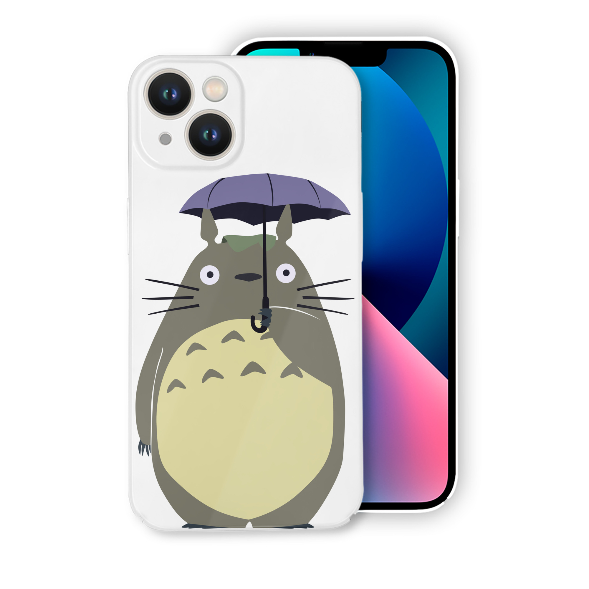 （画像用） となりのトトロ 草壁メイ 草壁サツキ My Neighbor Totoro Satsuki Kusakabe Mei Kusakabe 【iPhone 14シリーズ対応】ハードケース