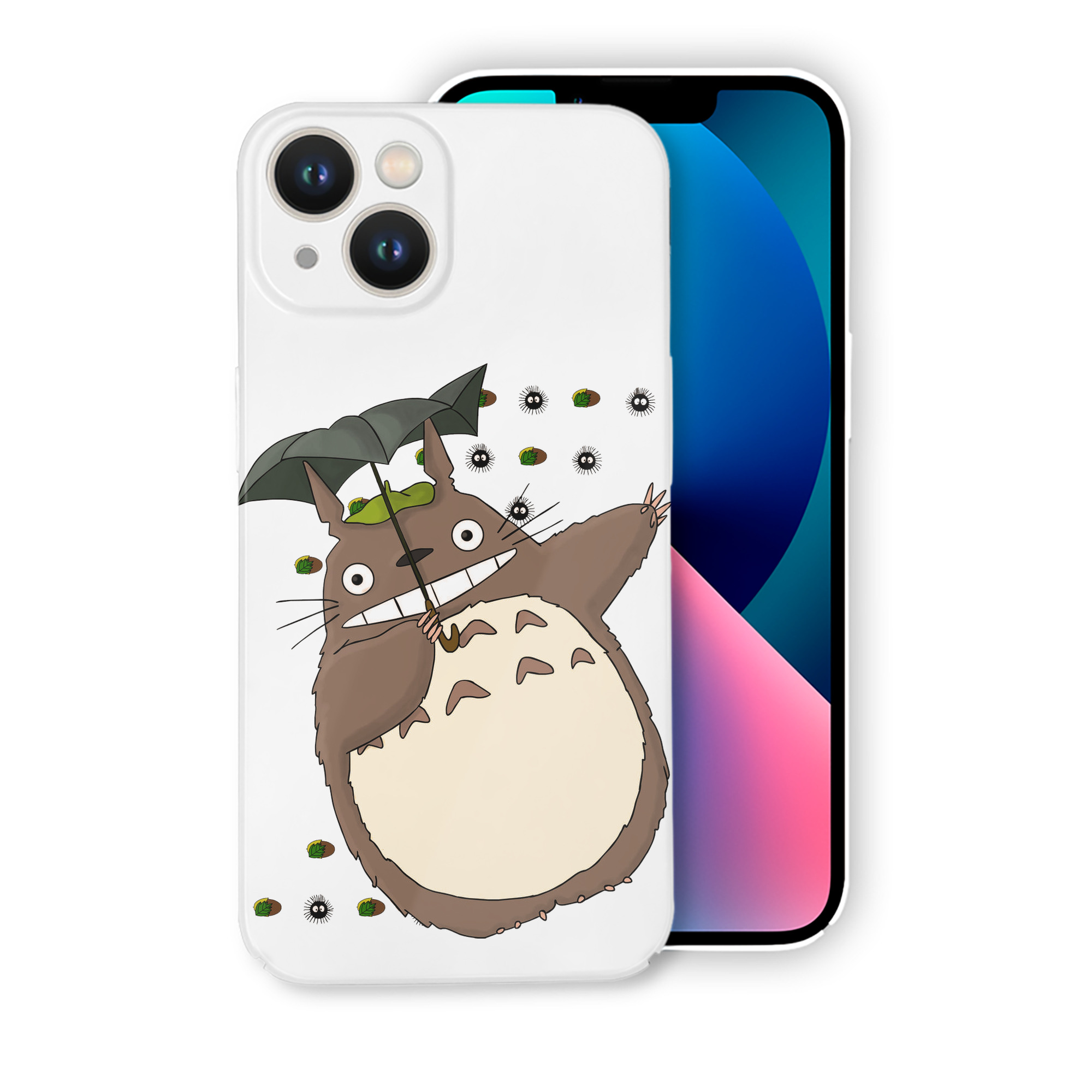 （画像用） となりのトトロ 草壁メイ 草壁サツキ My Neighbor Totoro Satsuki Kusakabe Mei Kusakabe 【iPhone 14シリーズ対応】ハードケース