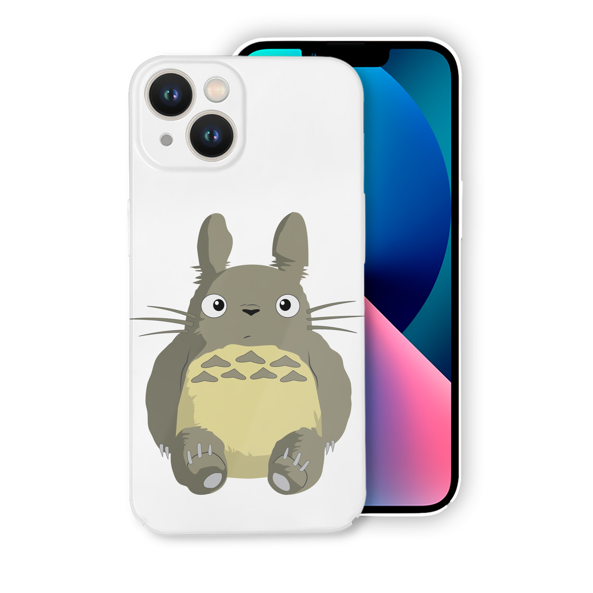 （画像用） となりのトトロ 草壁メイ 草壁サツキ My Neighbor Totoro Satsuki Kusakabe Mei Kusakabe 【iPhone 14シリーズ対応】ハードケース
