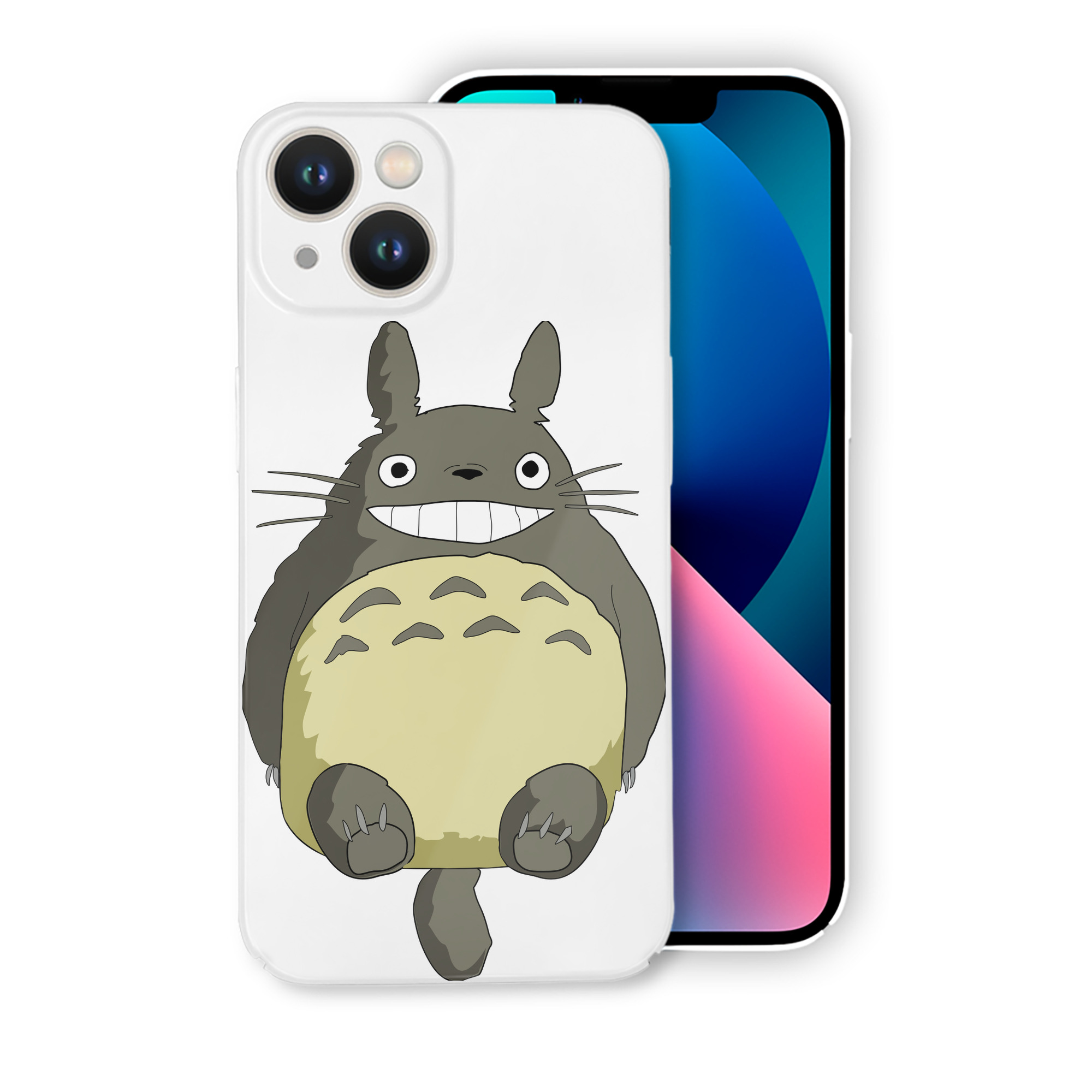 （画像用） となりのトトロ 草壁メイ 草壁サツキ My Neighbor Totoro Satsuki Kusakabe Mei Kusakabe 【iPhone 14シリーズ対応】ハードケース