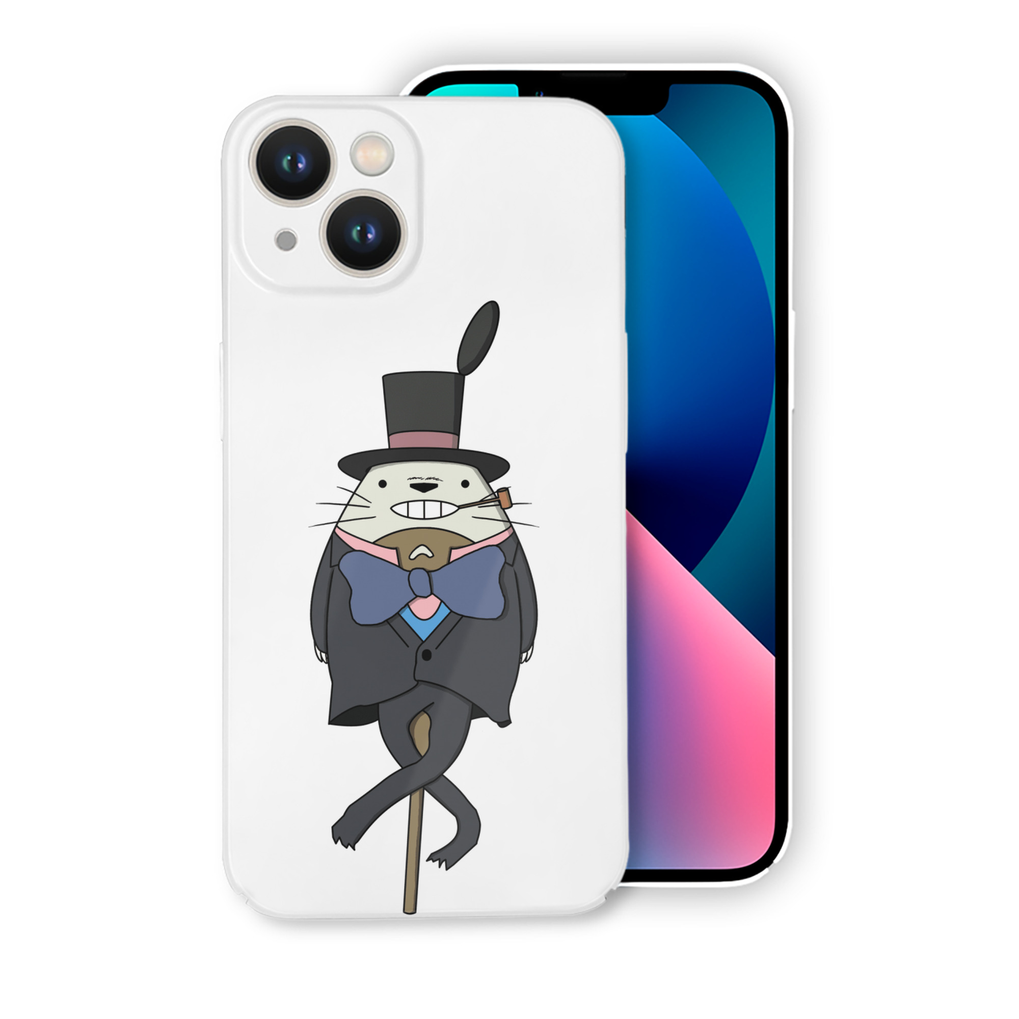 （画像用） となりのトトロ 草壁メイ 草壁サツキ My Neighbor Totoro Satsuki Kusakabe Mei Kusakabe 【iPhone 14シリーズ対応】ハードケース