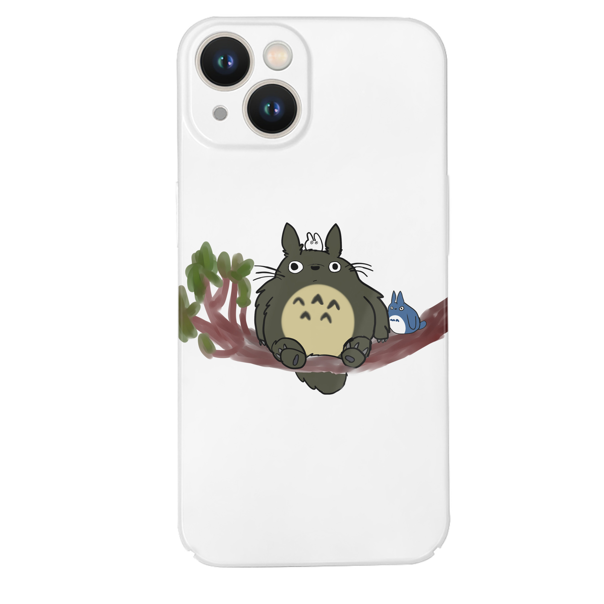 （画像用） となりのトトロ 草壁メイ 草壁サツキ My Neighbor Totoro Satsuki Kusakabe Mei Kusakabe 【iPhone 14シリーズ対応】ハードケース